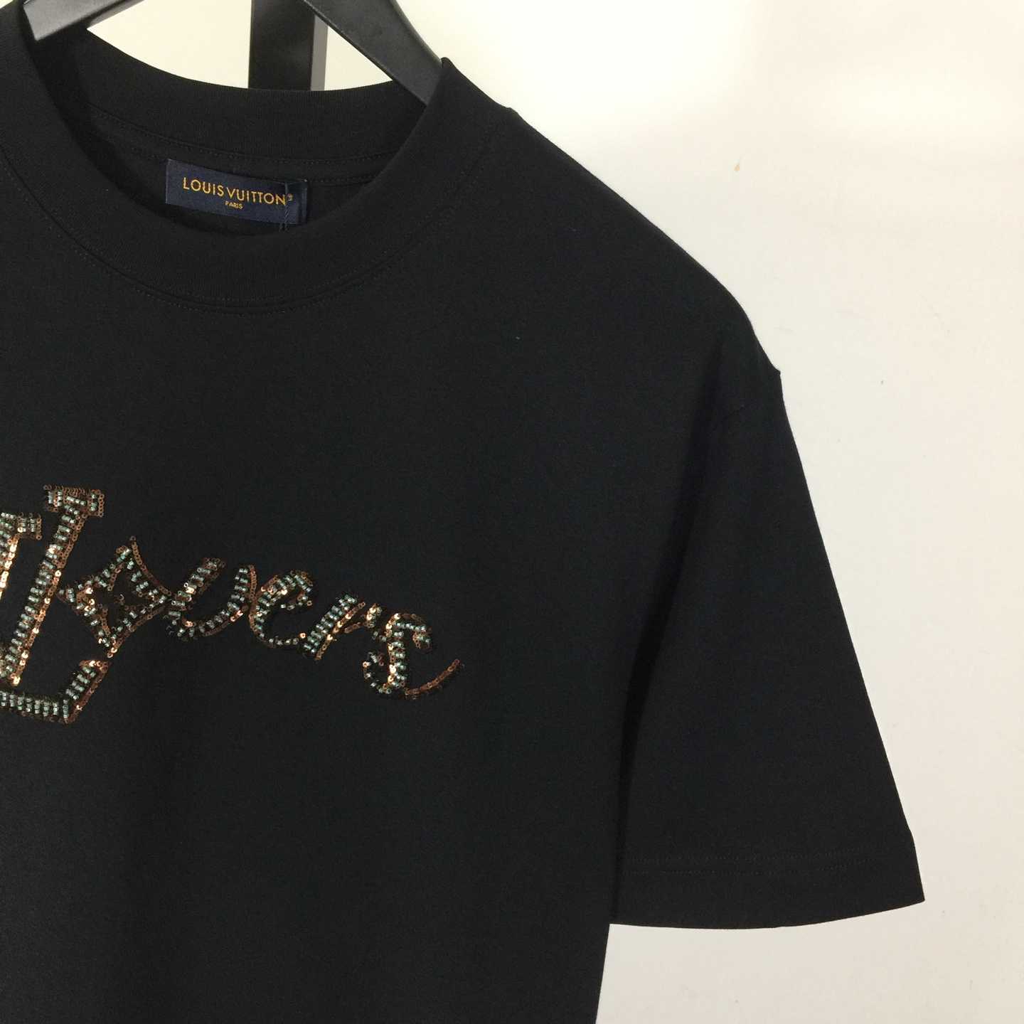 Louis Vuitton LV Vers Embellished Short-Sleeved T-Shirt   - DopestKickz