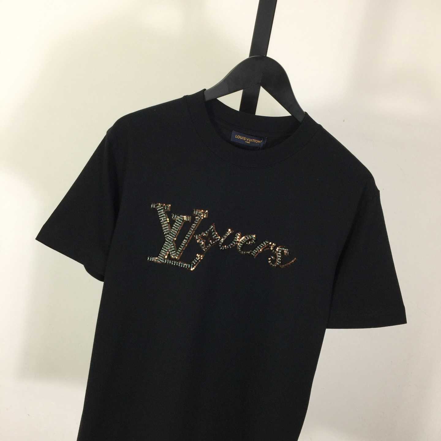 Louis Vuitton LV Vers Embellished Short-Sleeved T-Shirt   - DopestKickz
