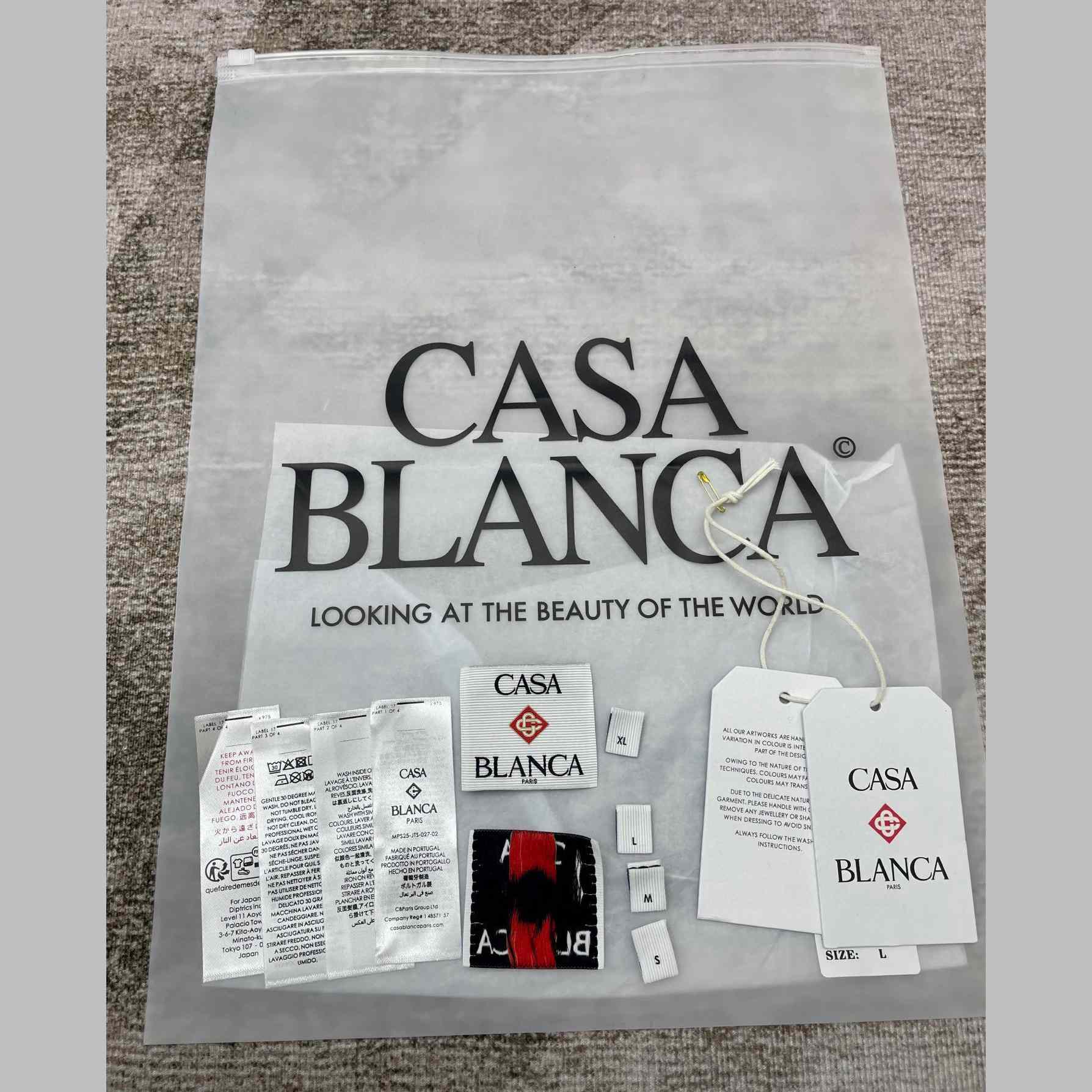 Casablanca Black 'Casa' Beach Wave T-Shirt   C991 - DopestKickz