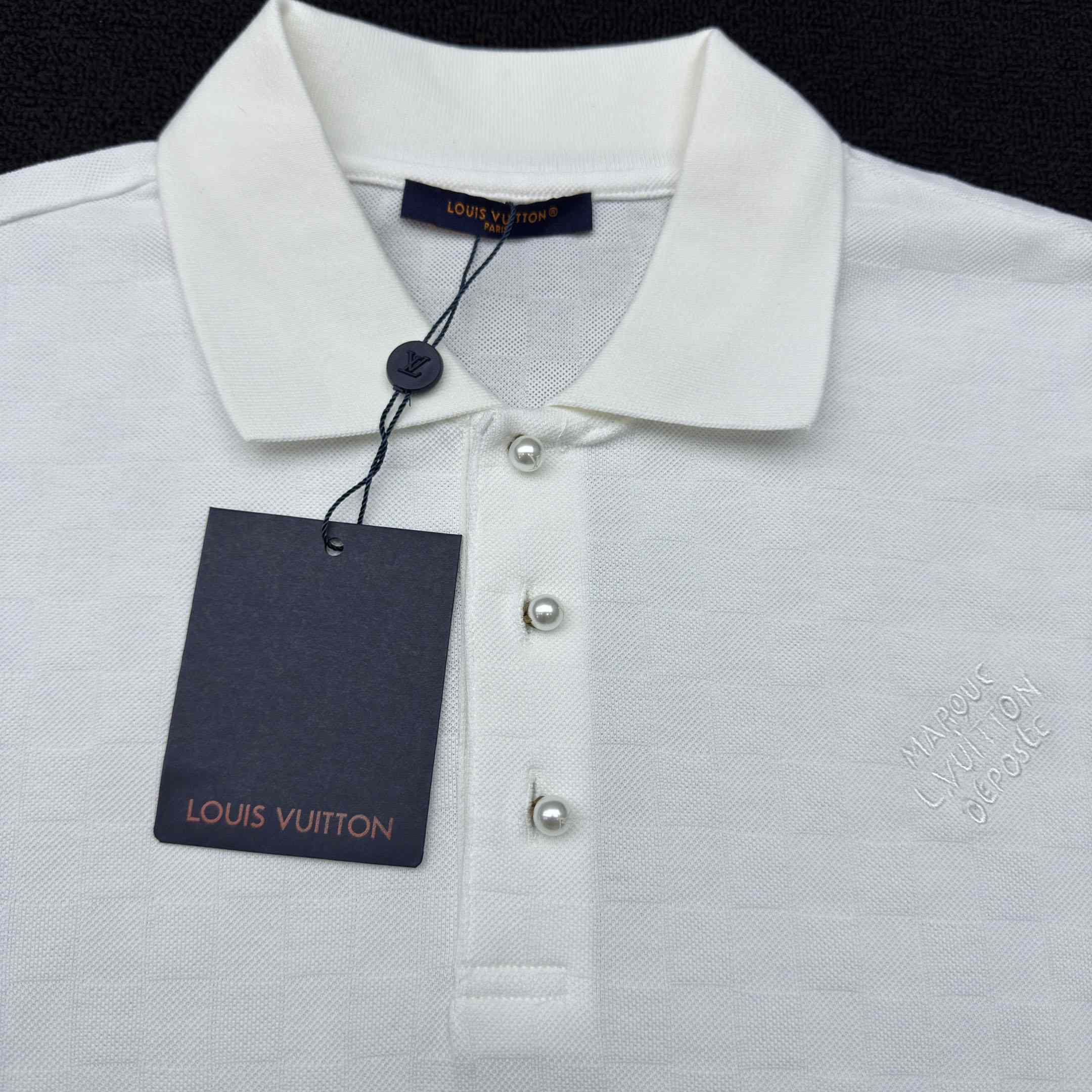 Louis Vuitton Damier Signature Polo Shirt  1AGIL7 - DopestKickz