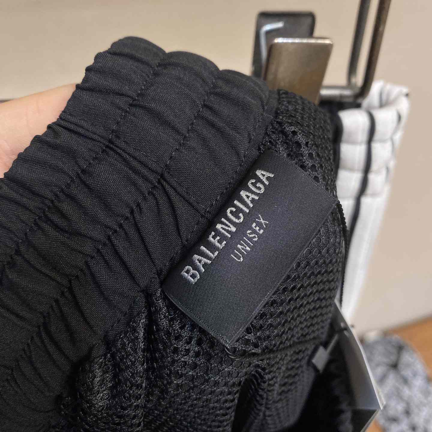 Balenciaga Large Tracksuit Pants In Black Technical Fabric - DopestKickz