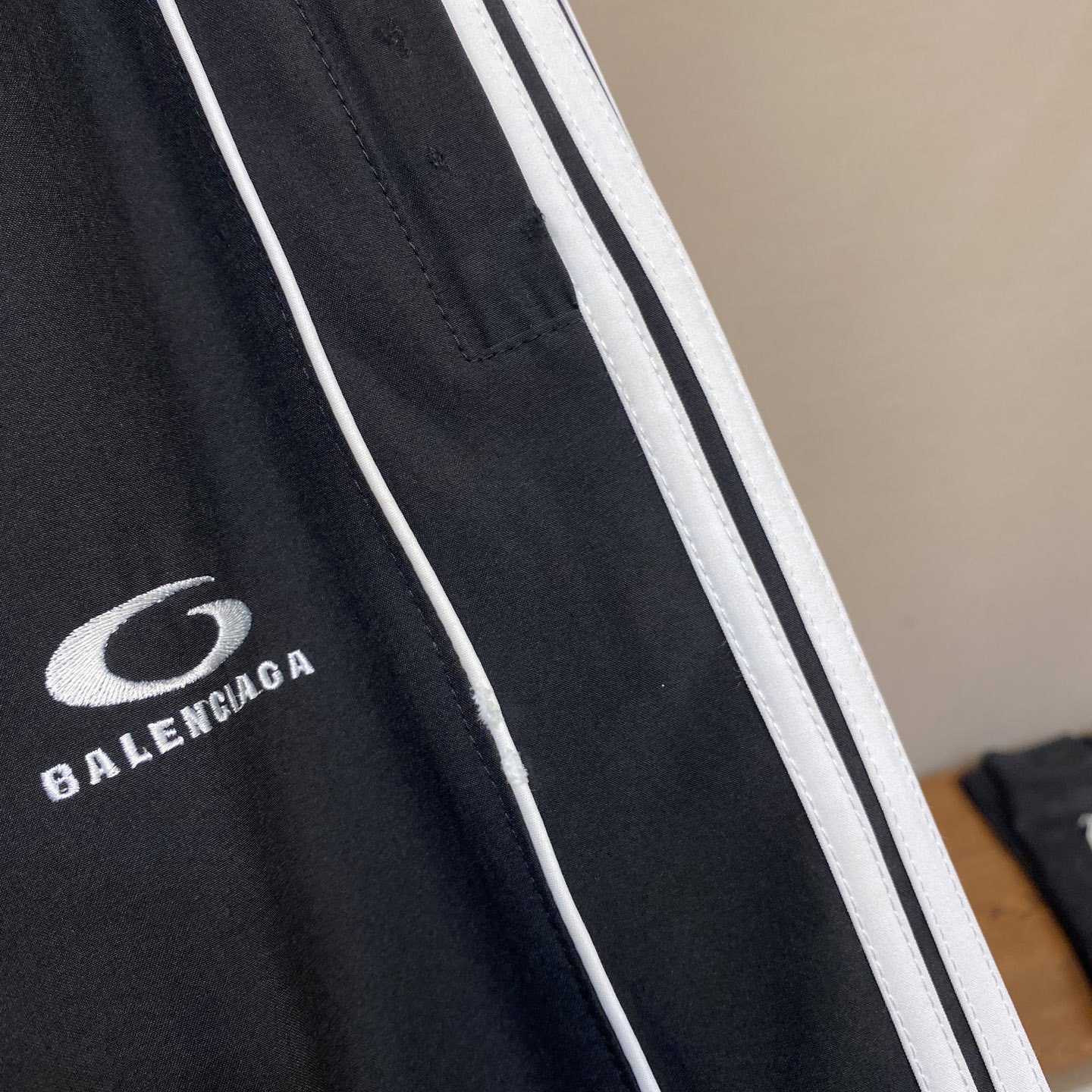 Balenciaga Large Tracksuit Pants In Black Technical Fabric - DopestKickz