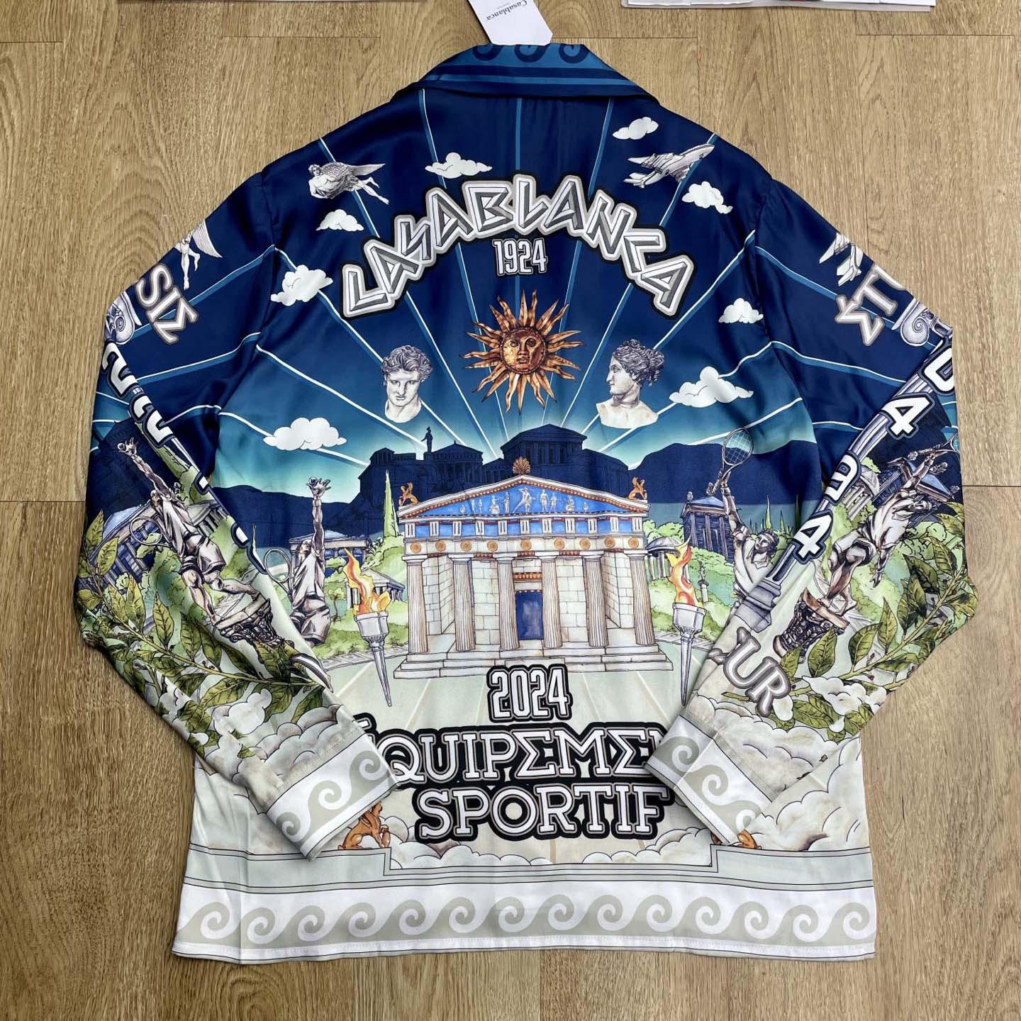 Casablanca Le Temple Du Sport Shirt   CA3521 - DopestKickz
