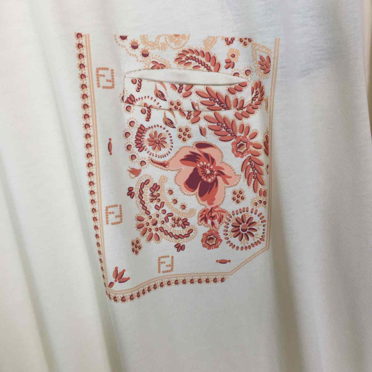 Fendi White Cotton T-shirt - DopestKickz
