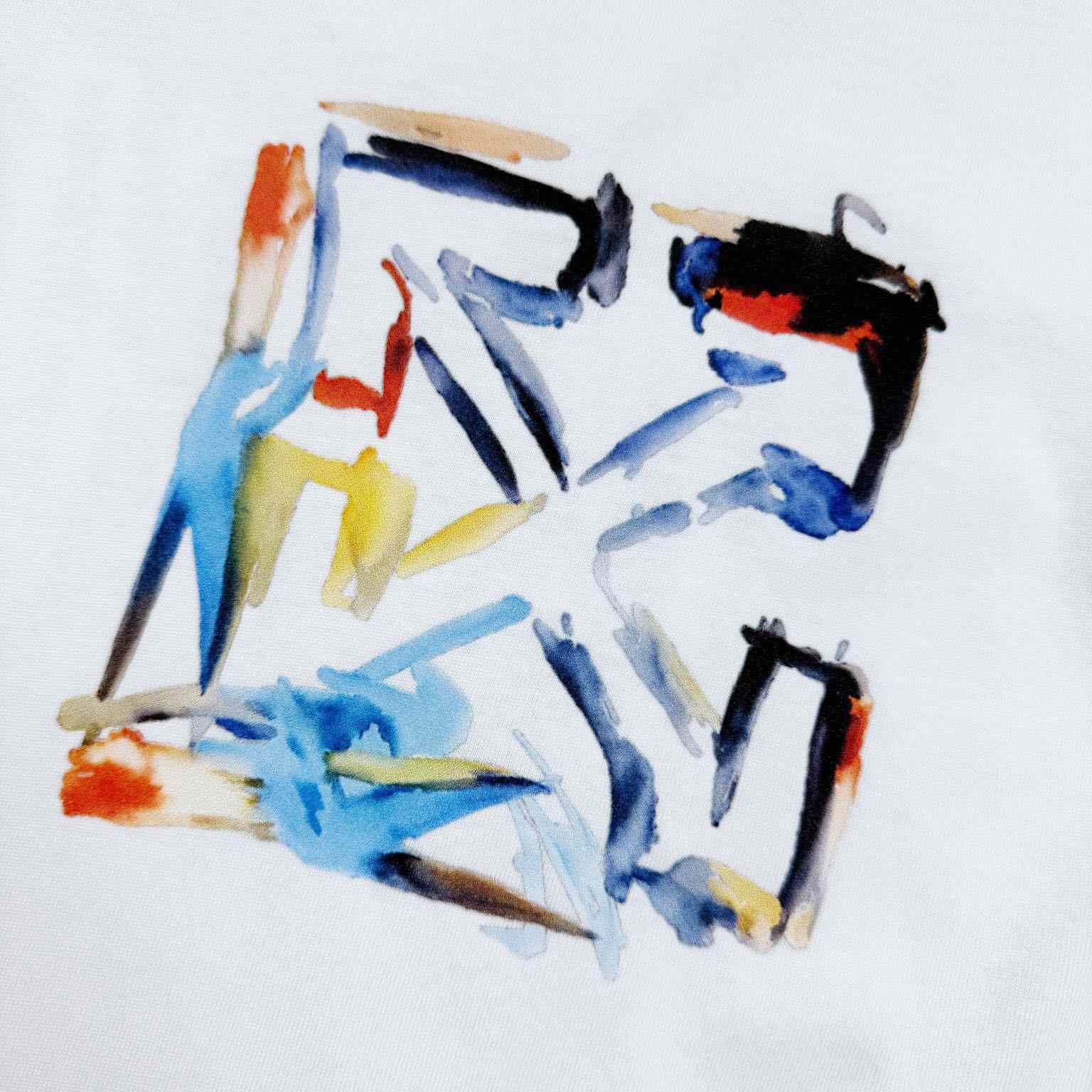 Off-White Watercolor Arrow T-Shirt - DopestKickz