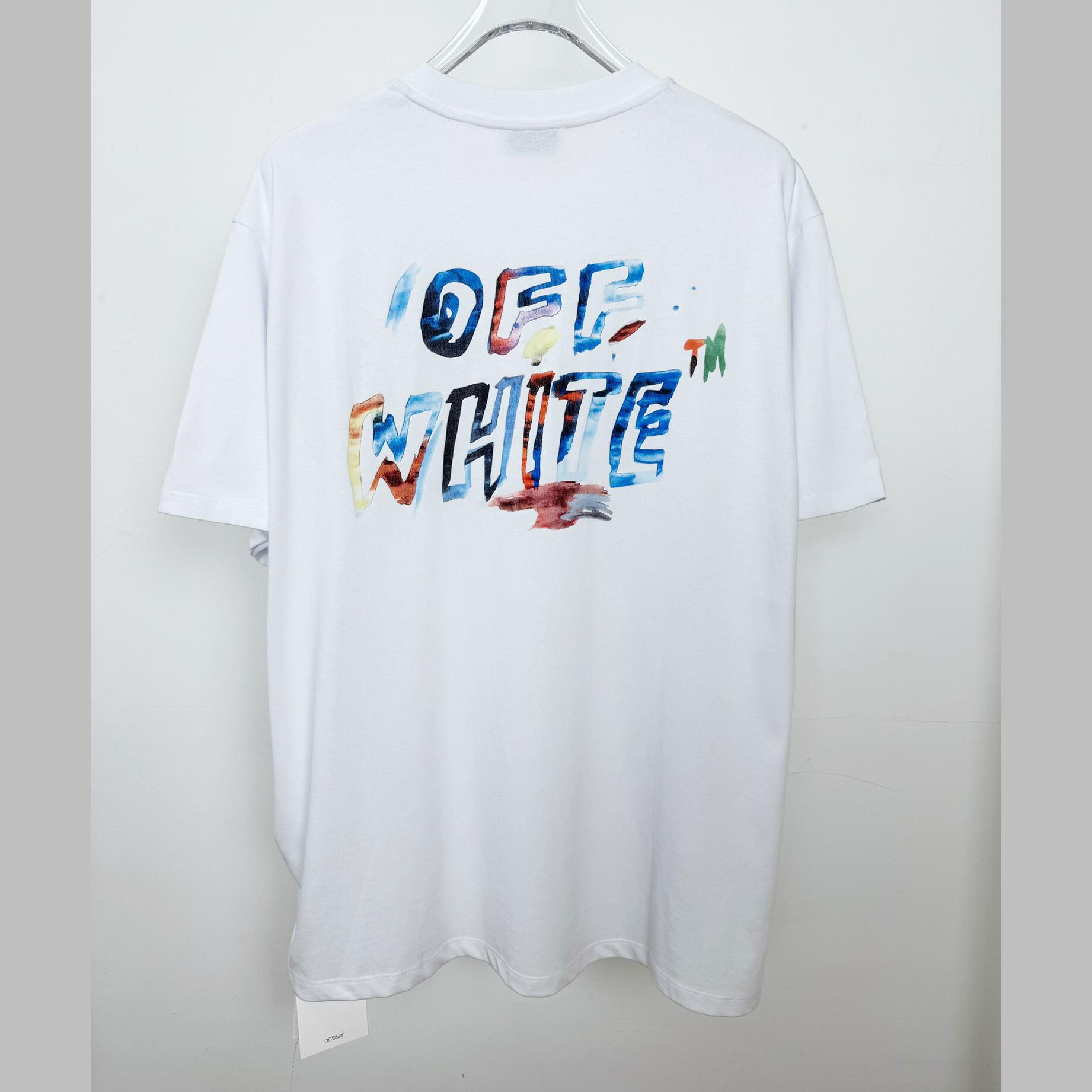Off-White Watercolor Arrow T-Shirt - DopestKickz