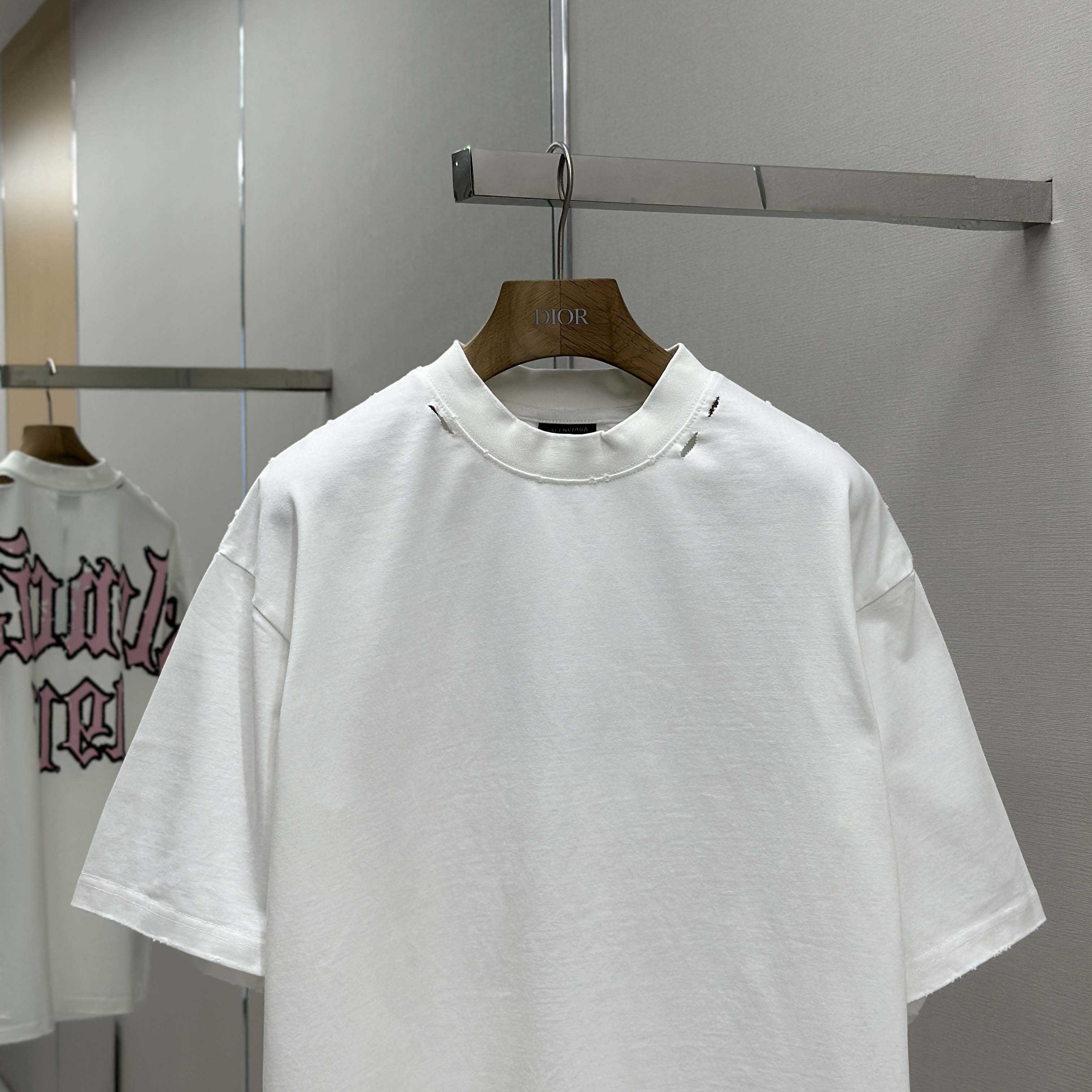 Balenciaga Blackletter Script Oversized T Shirt - DopestKickz