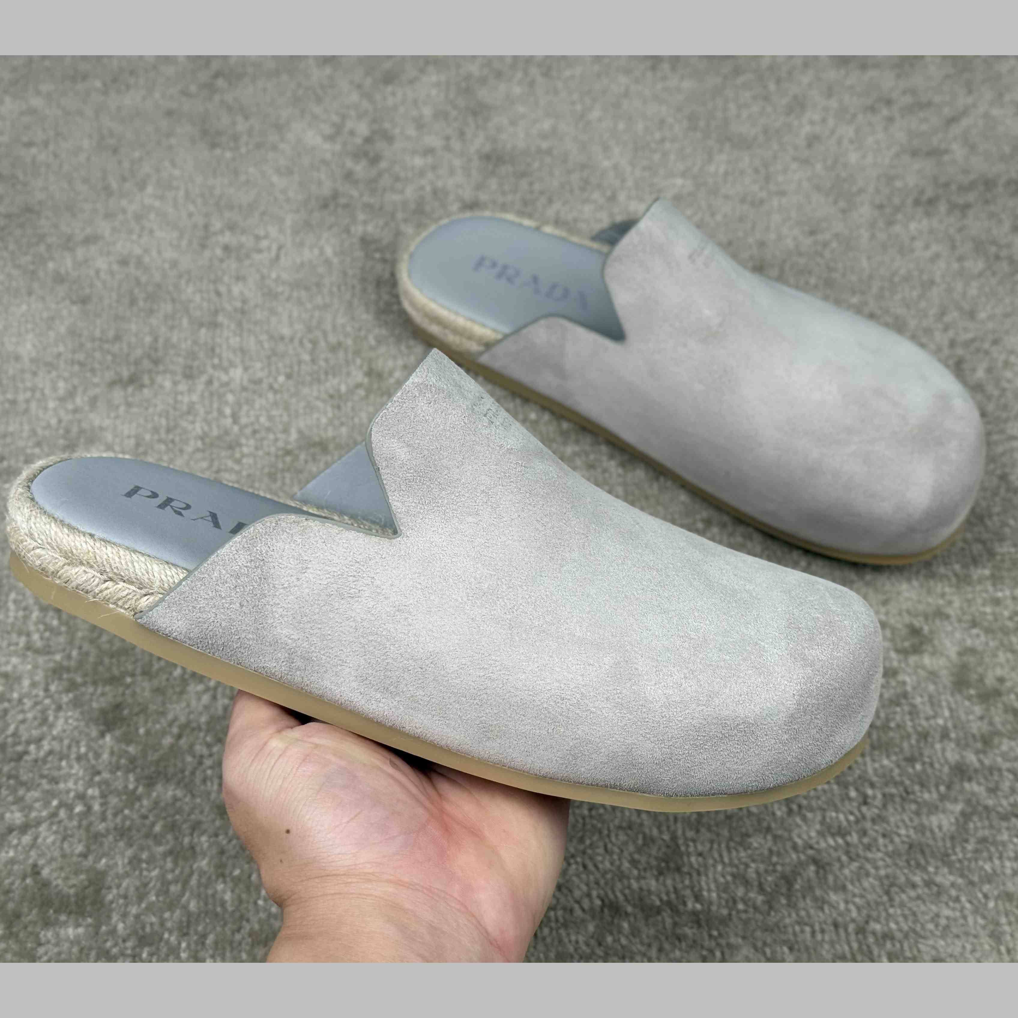 Prada Suede Mules - DopestKickz
