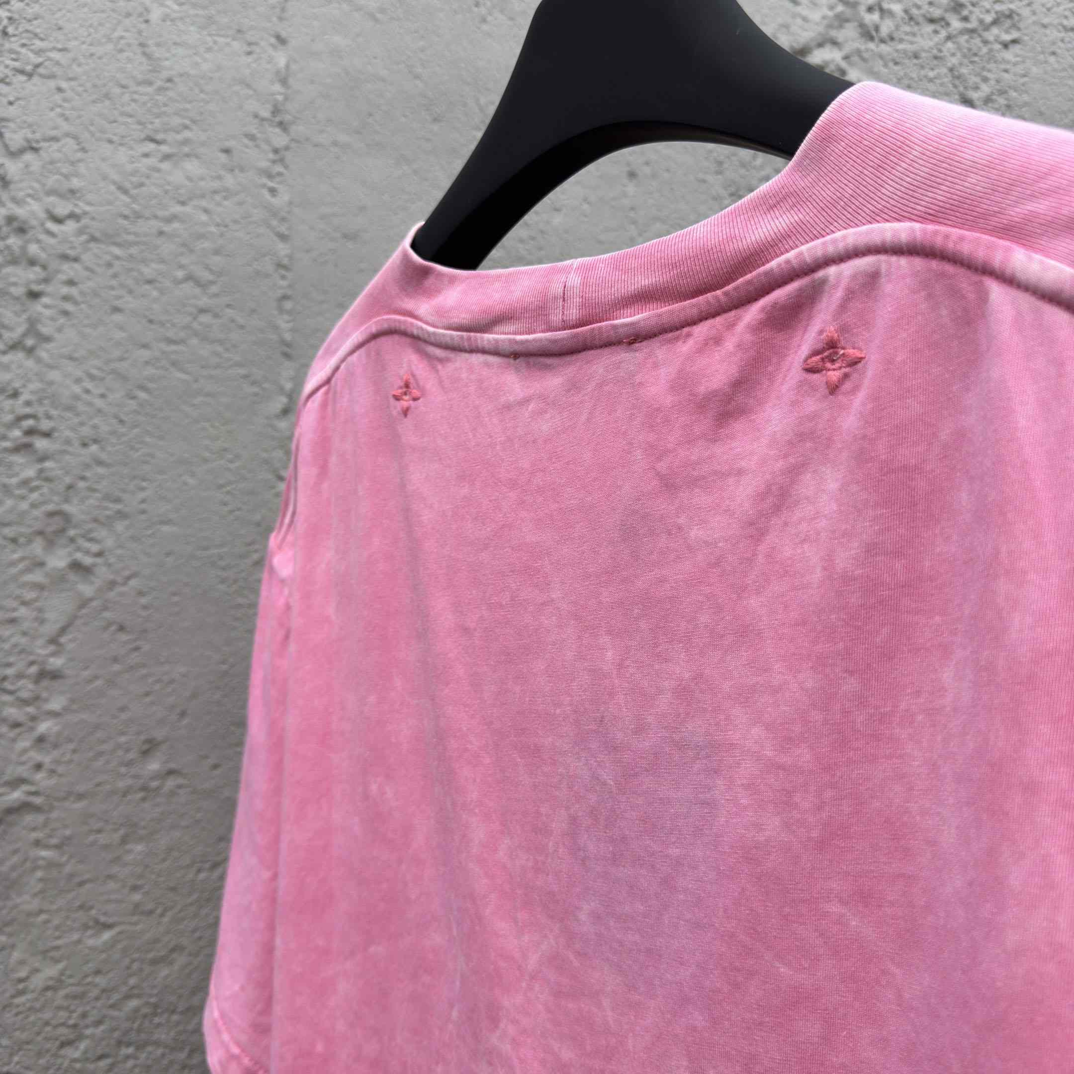 Louis Vuitton Washed Ribbed T-Shirt   1AHWA0 - DopestKickz