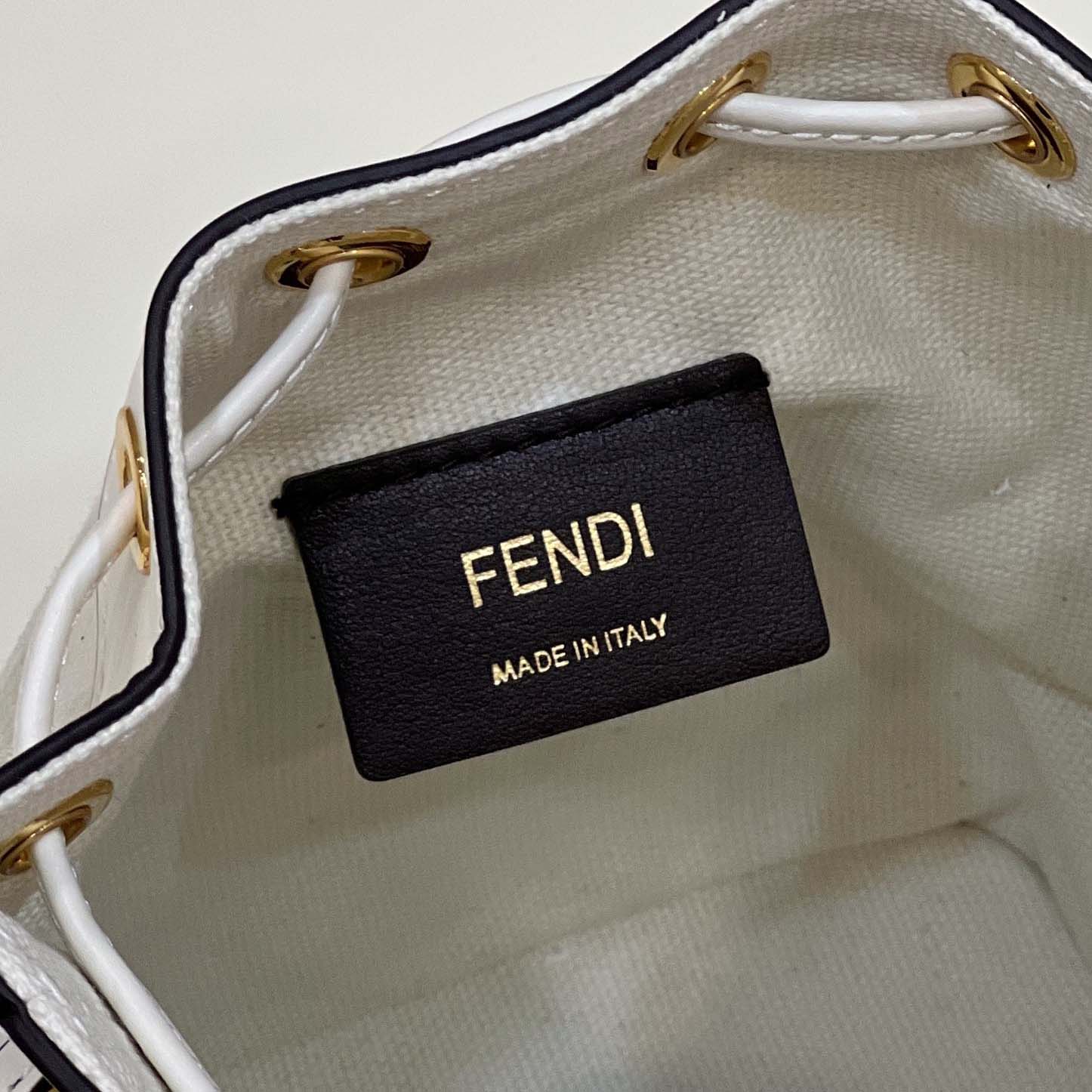 Fendi Mon Tresor Leather White  12×18×10cm - DopestKickz