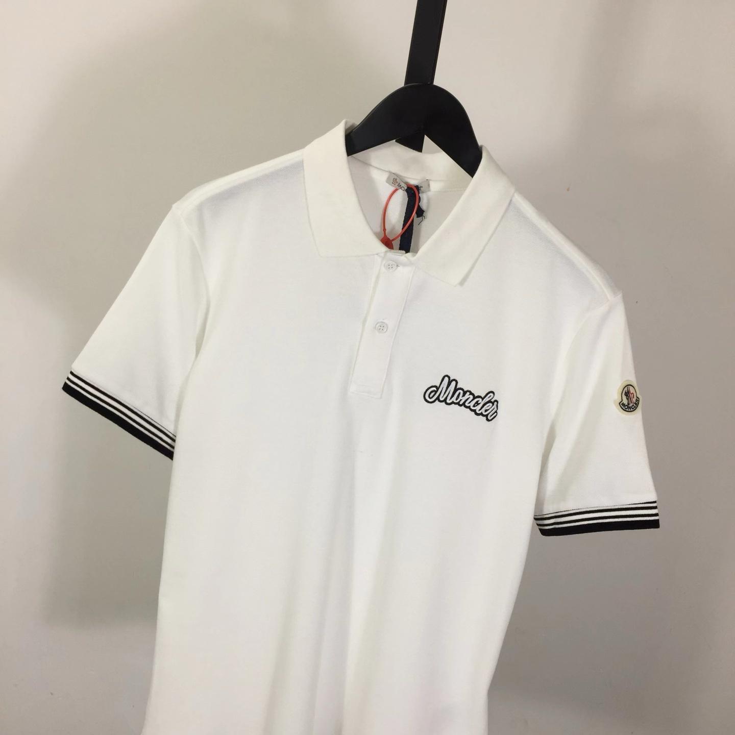 Moncler Logo Cotton Polo Shirt - DopestKickz