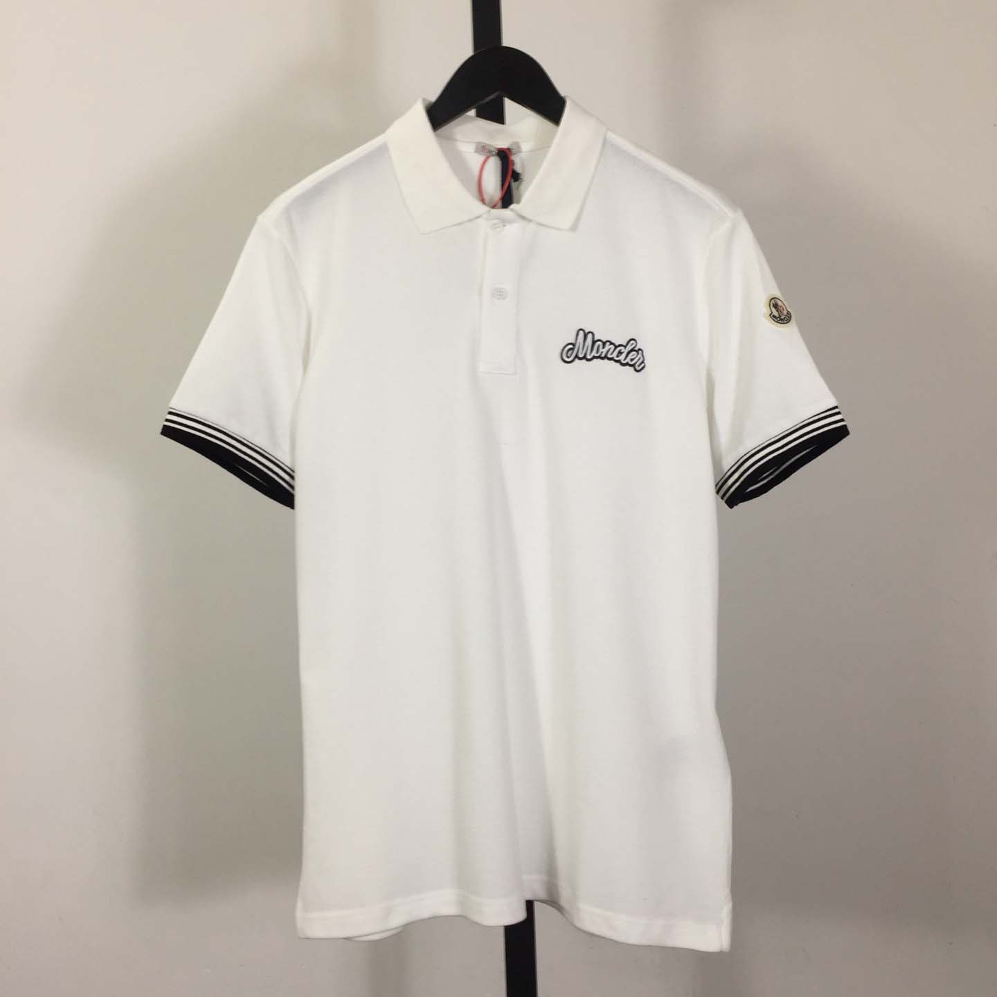 Moncler Logo Cotton Polo Shirt - DopestKickz