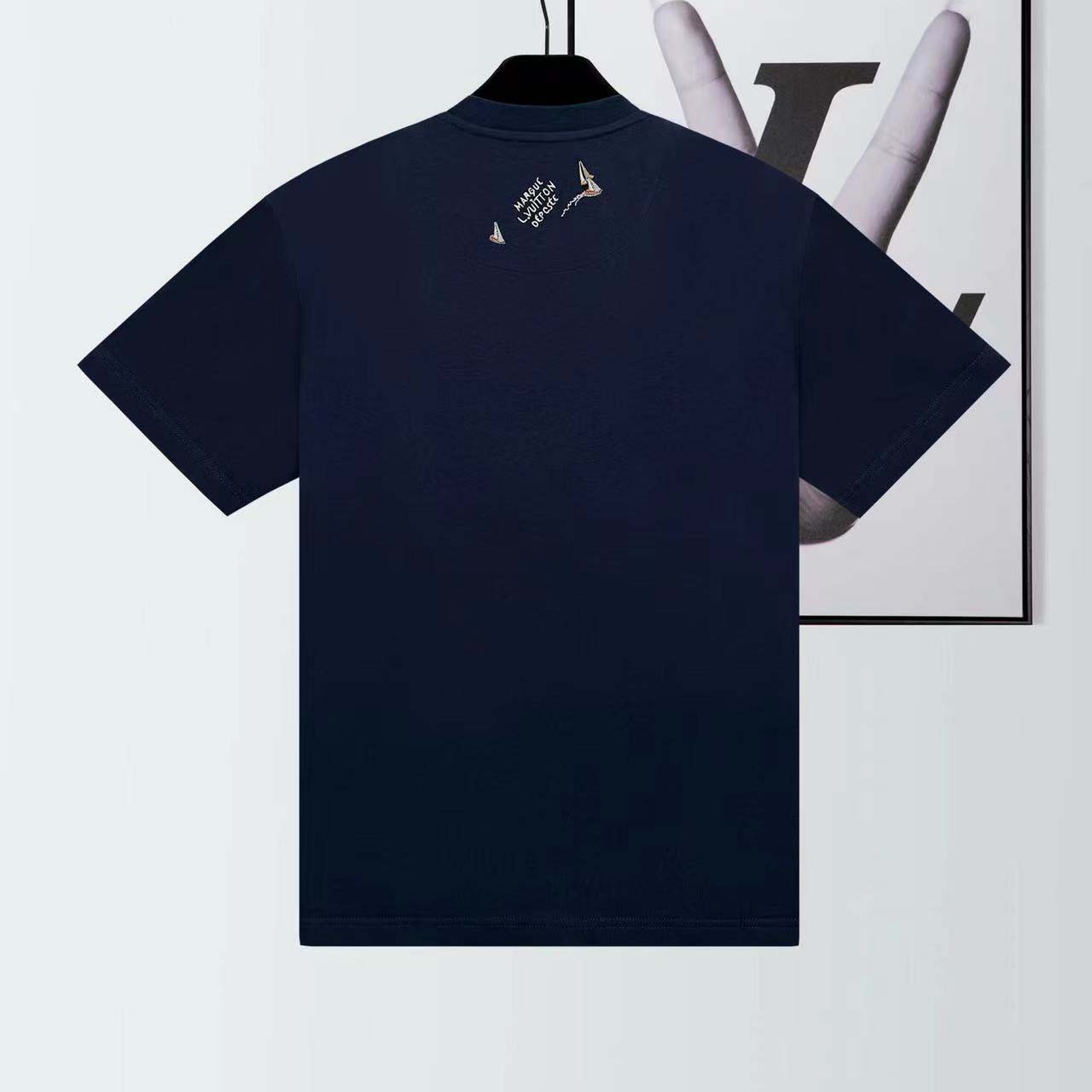 Louis Vuitton Embroidered Cotton T-Shirt   1AHW62 - DopestKickz