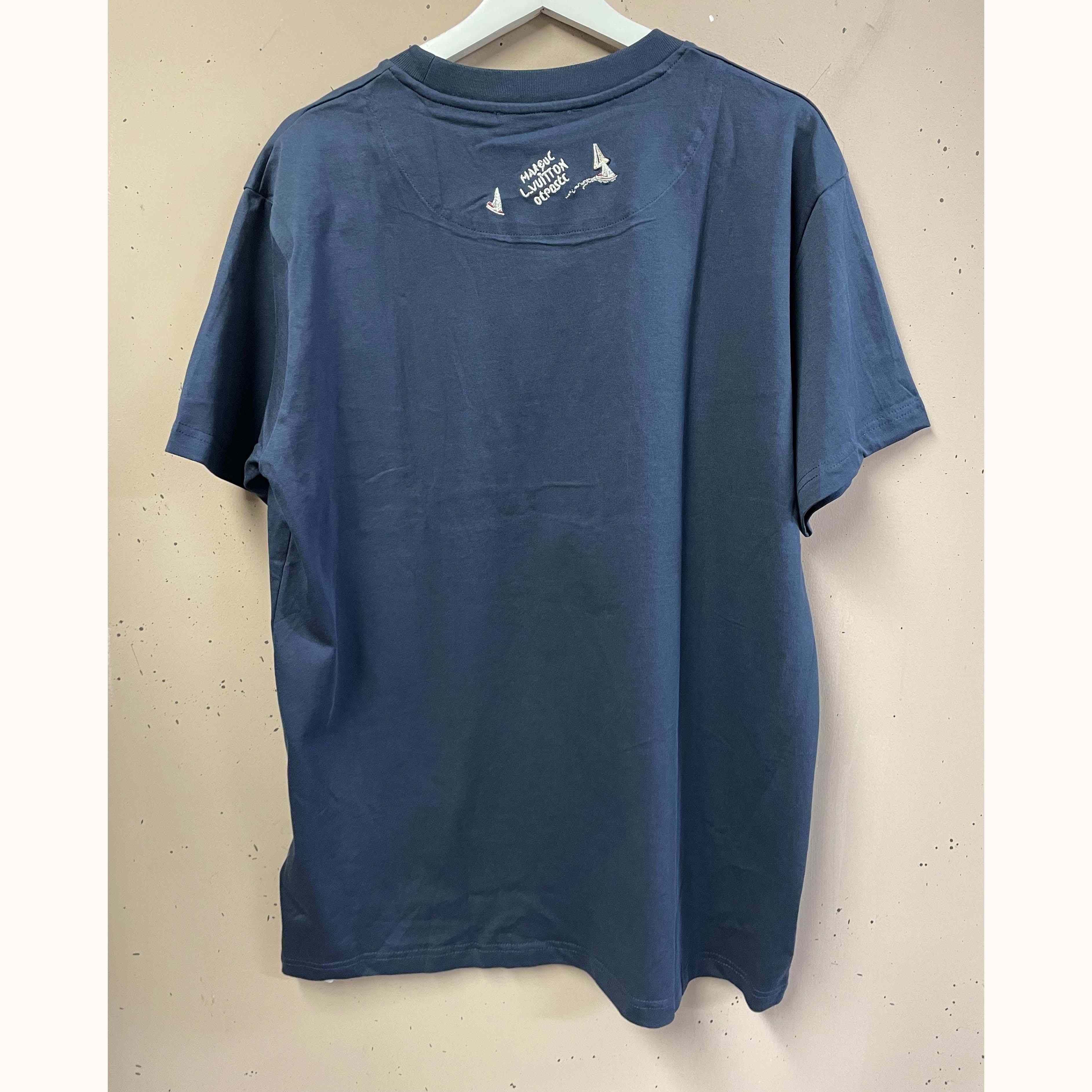 Louis Vuitton Embroidered Cotton T-Shirt   1AHW62 - DopestKickz
