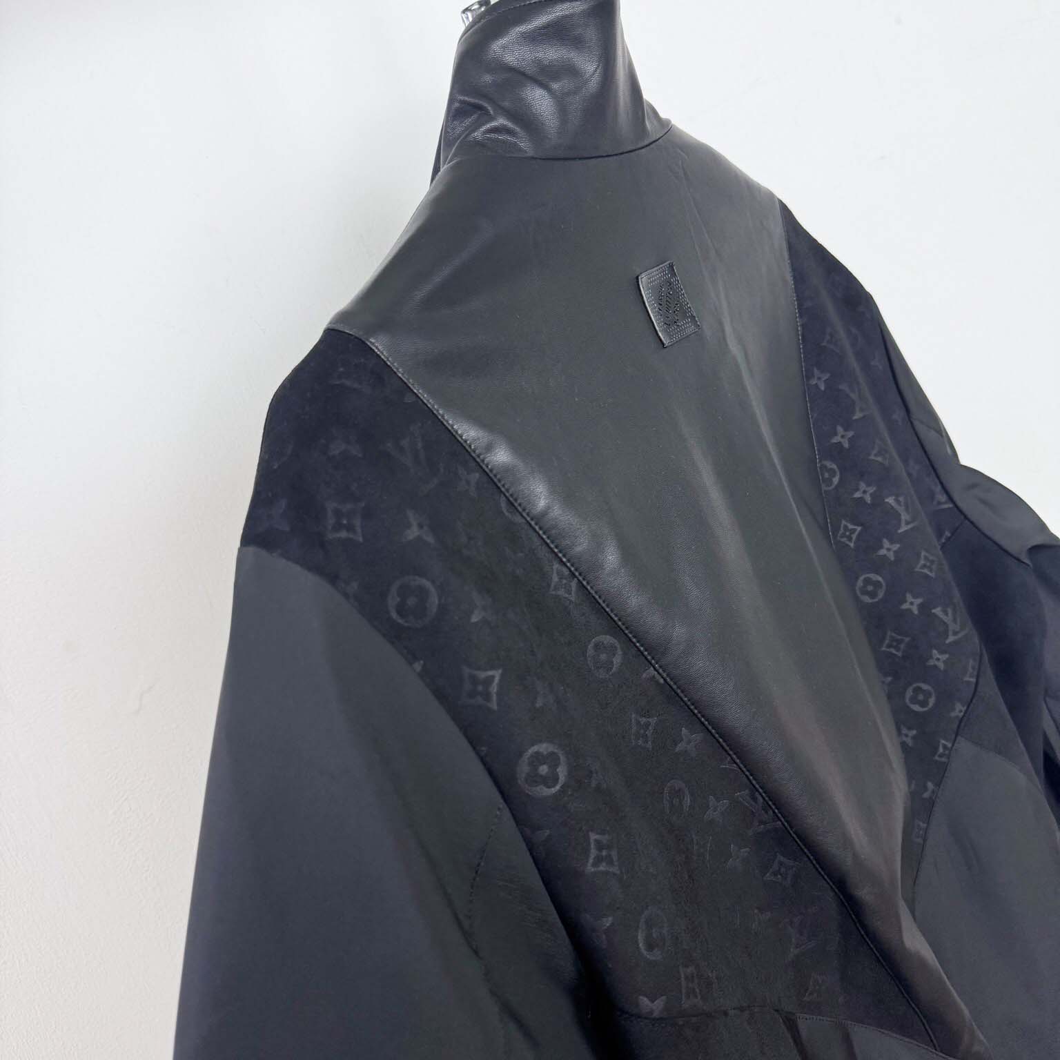 Louis Vuitton Leather Mix Track Top   1AHVM1 - DopestKickz
