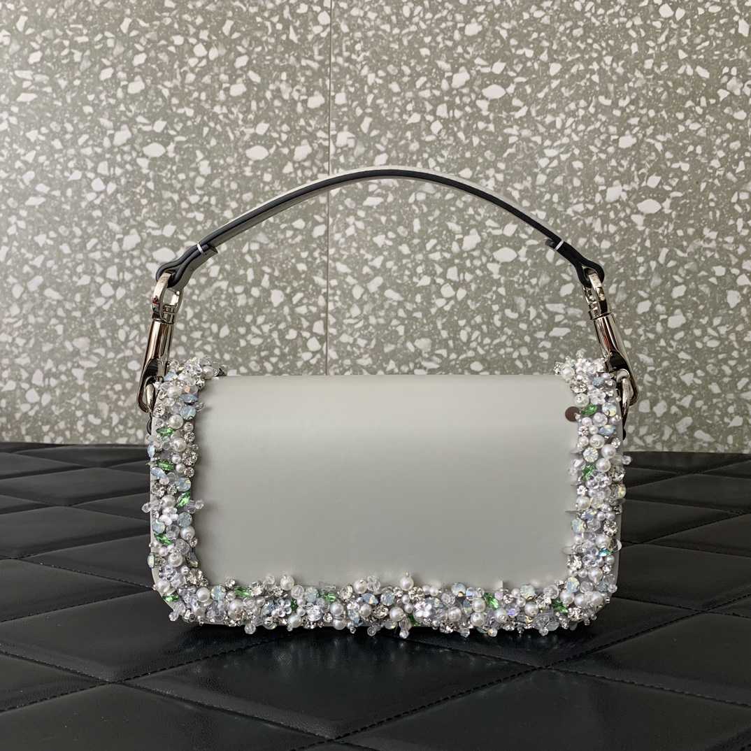 Valenti Garavani Locò Small Embroidered  Shoulder Bag - DopestKickz