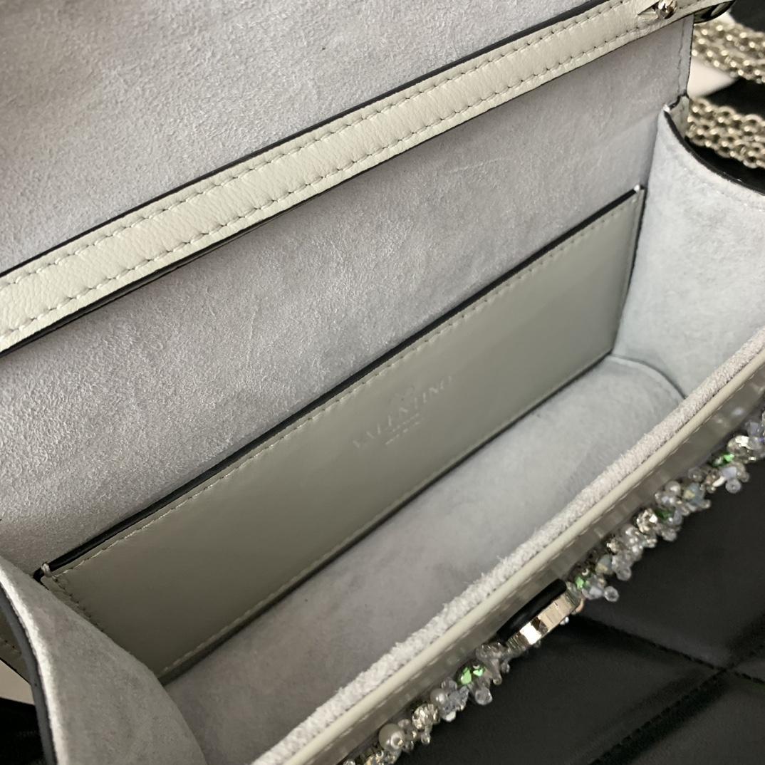 Valenti Garavani Locò Small Embroidered  Shoulder Bag - DopestKickz