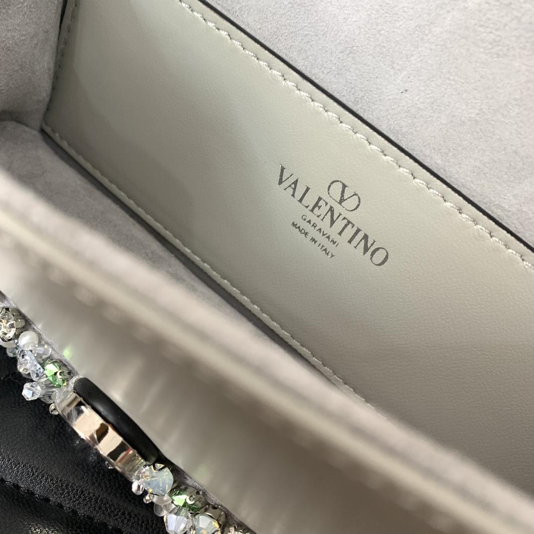 Valenti Garavani Locò Small Embroidered  Shoulder Bag - DopestKickz