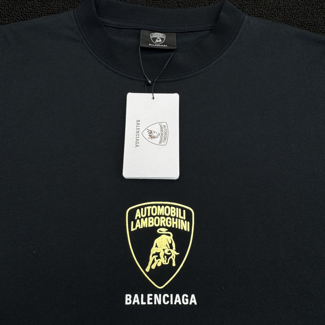 Balenciaga I Automobili Lamborghini Oversized T-Shirt inFaded Black  - DopestKickz