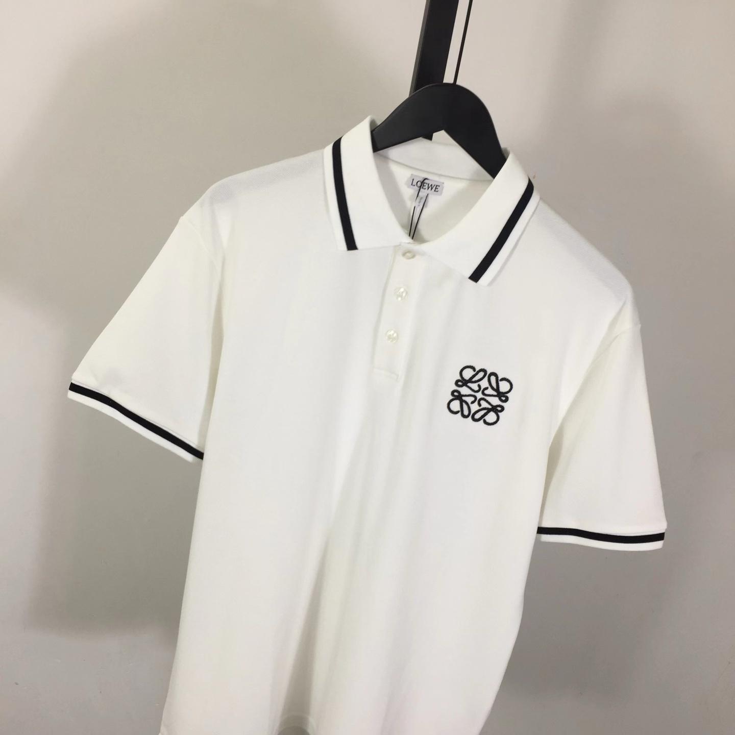Loewe Logo Cotton Polo Shirt - DopestKickz