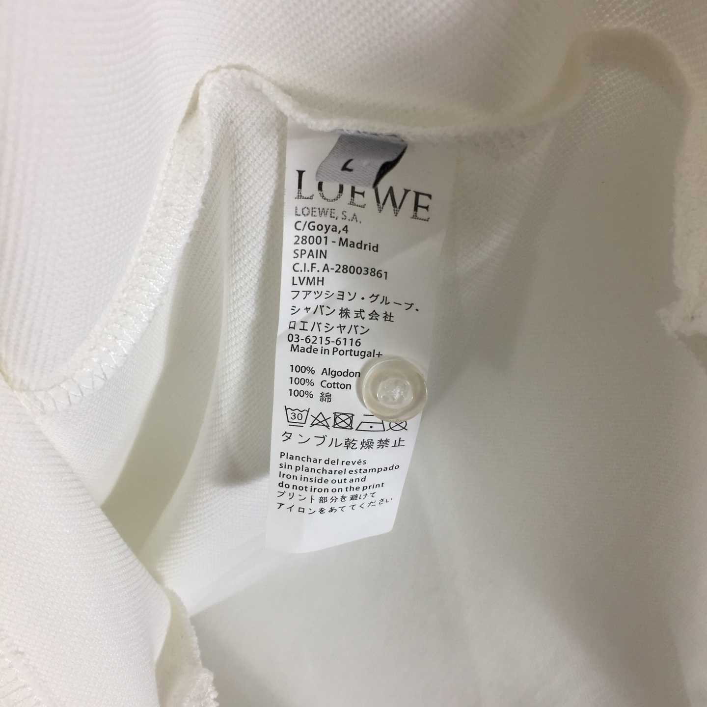 Loewe Logo Cotton Polo Shirt - DopestKickz