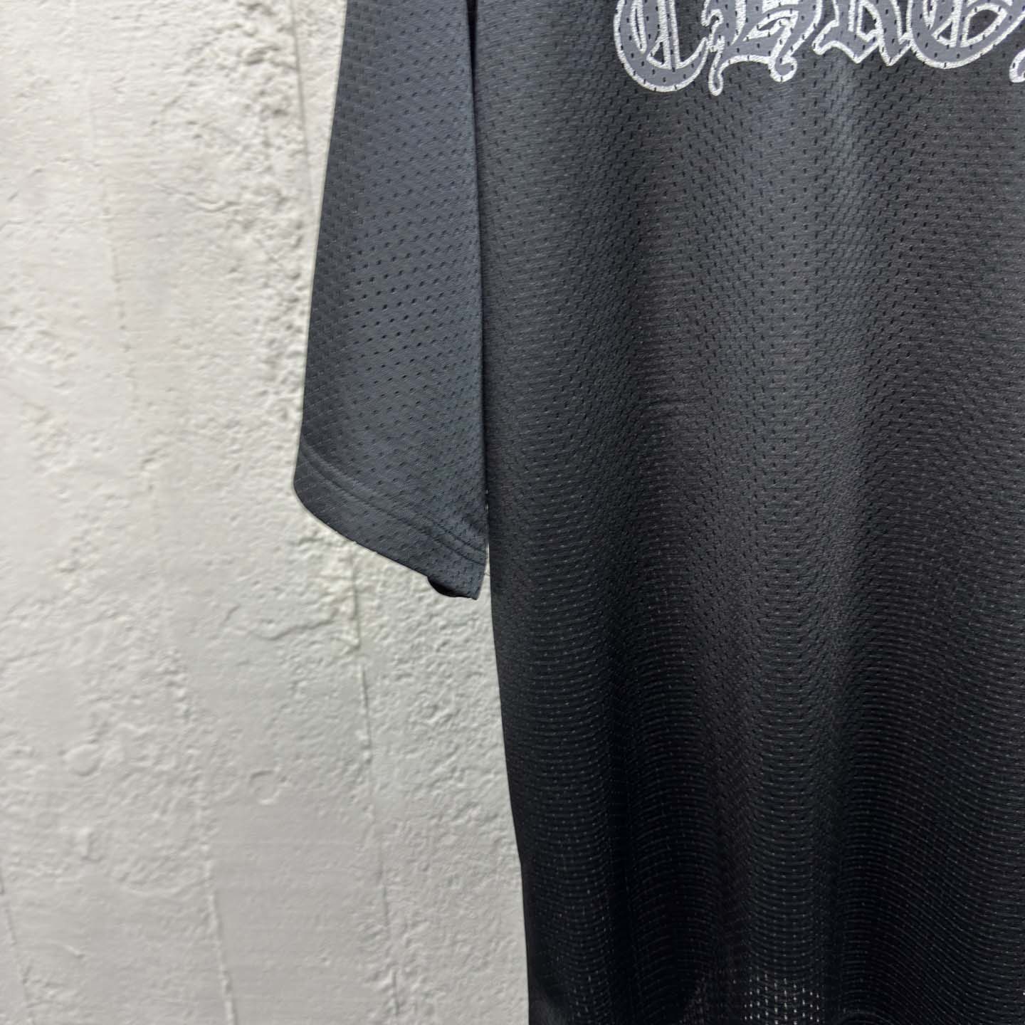 Chrome Hearts Stadium Mesh Short Sleeve Jersey Black - DopestKickz