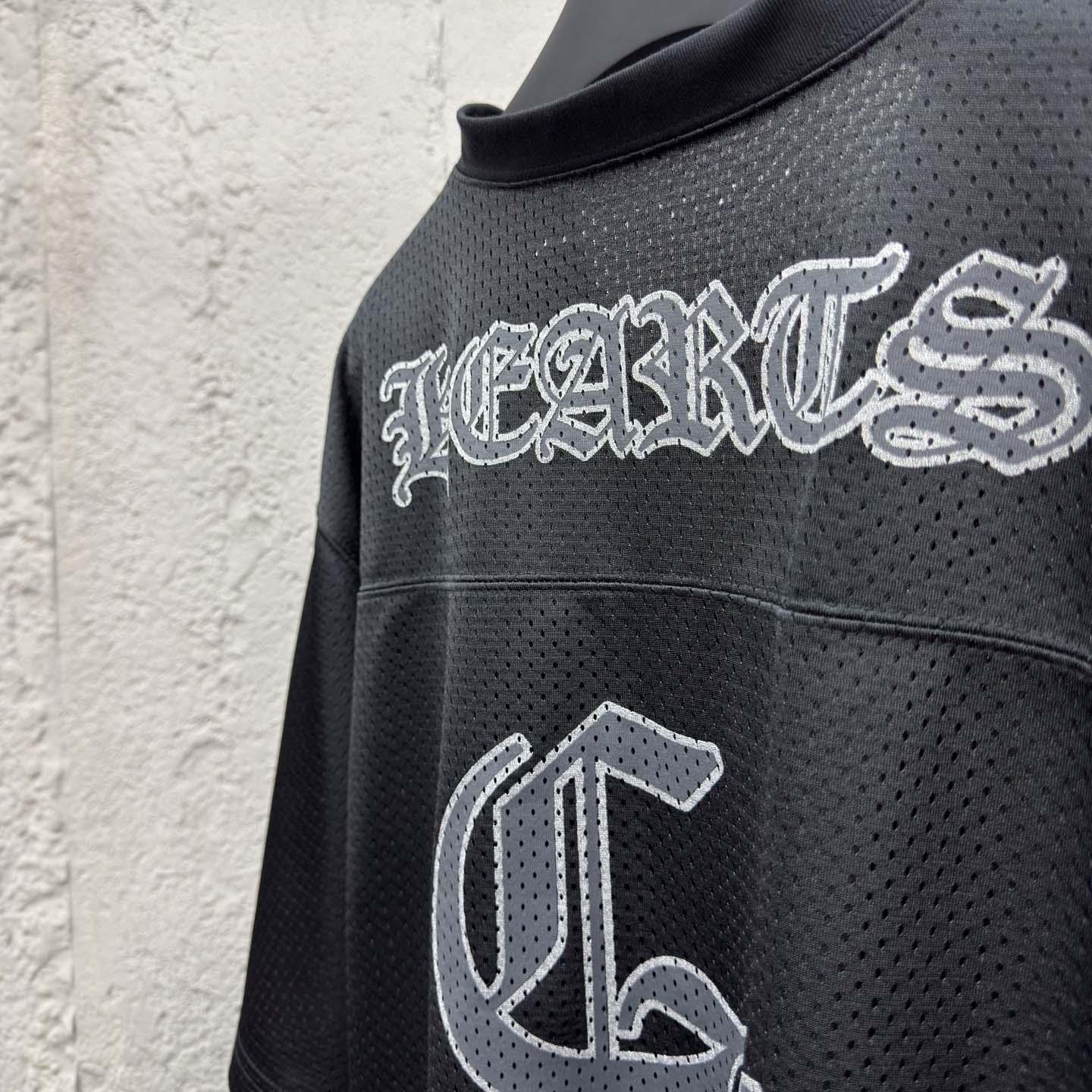 Chrome Hearts Stadium Mesh Short Sleeve Jersey Black - DopestKickz