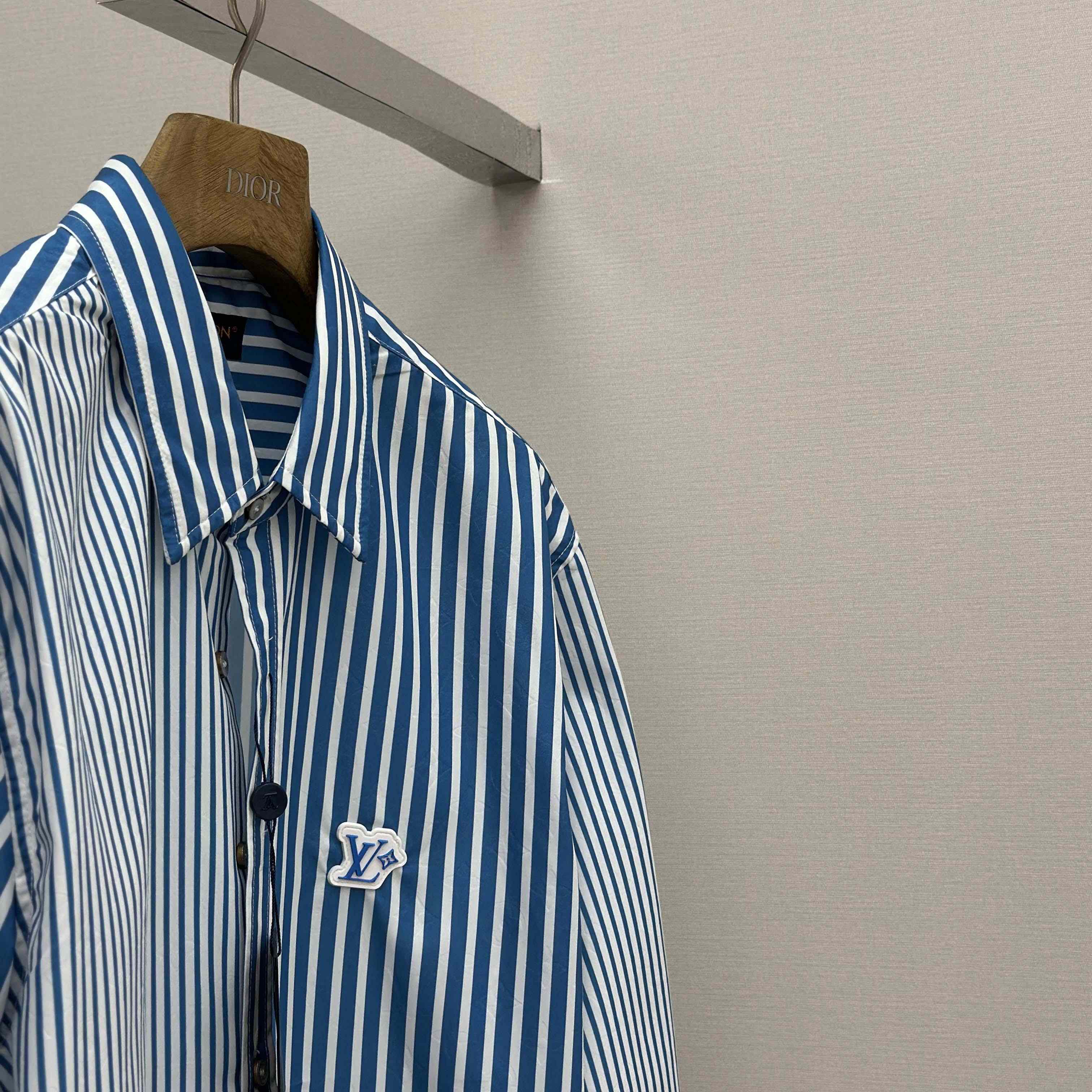 Louis Vuitton Monogram Patchwork Striped Shirt     1AHVWM - DopestKickz