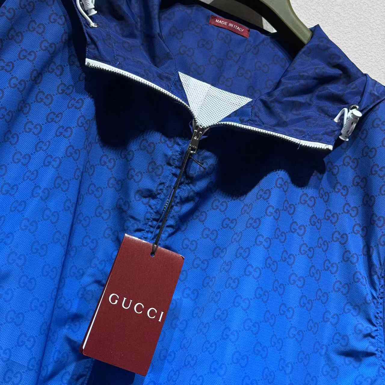 Gucci Printed Technical Poplin Zip Jacket - DopestKickz