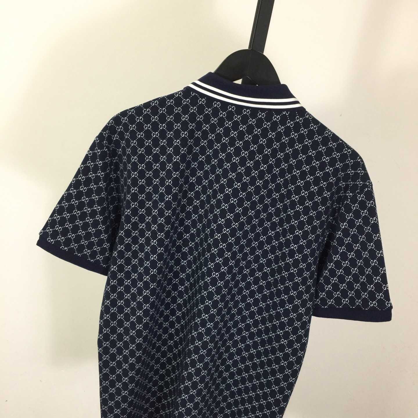 Gucci GG Cotton Jersey Jacquard Polo Shirt - DopestKickz