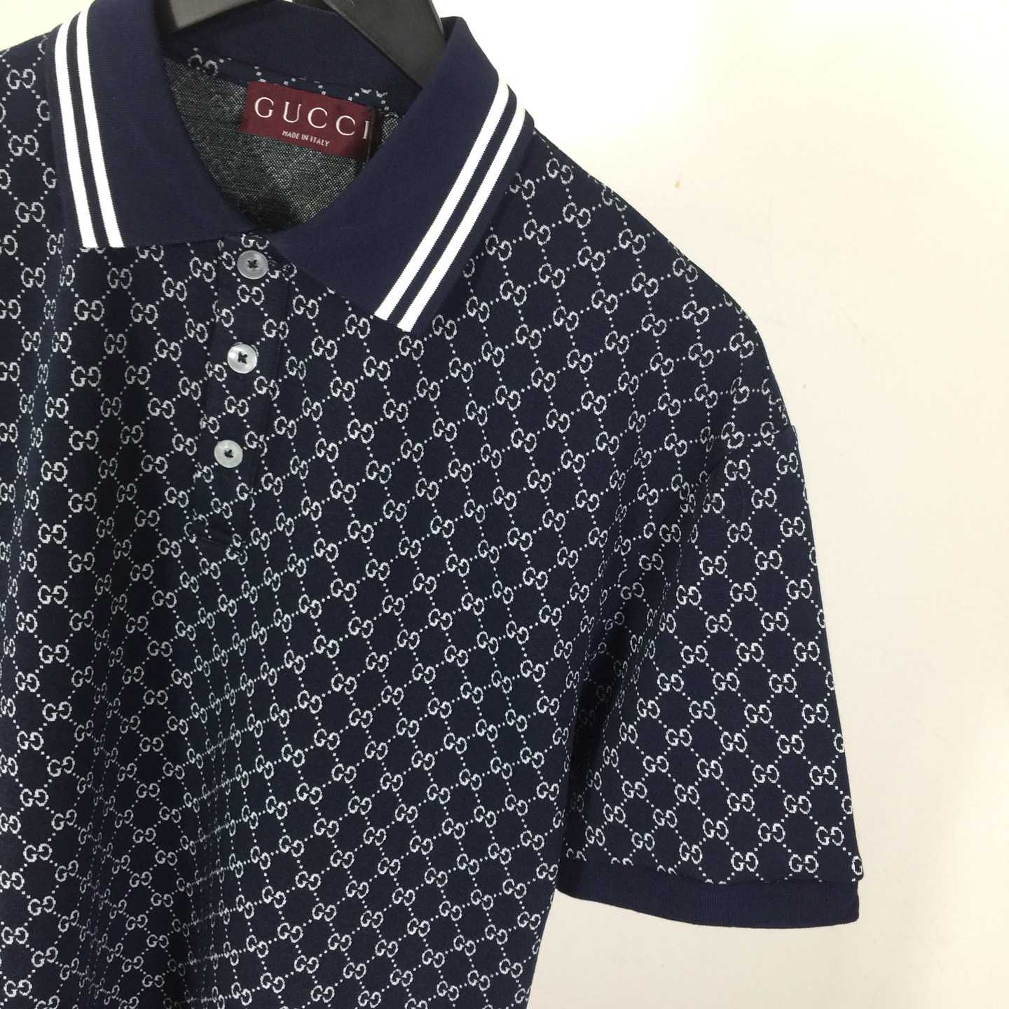 Gucci GG Cotton Jersey Jacquard Polo Shirt - DopestKickz