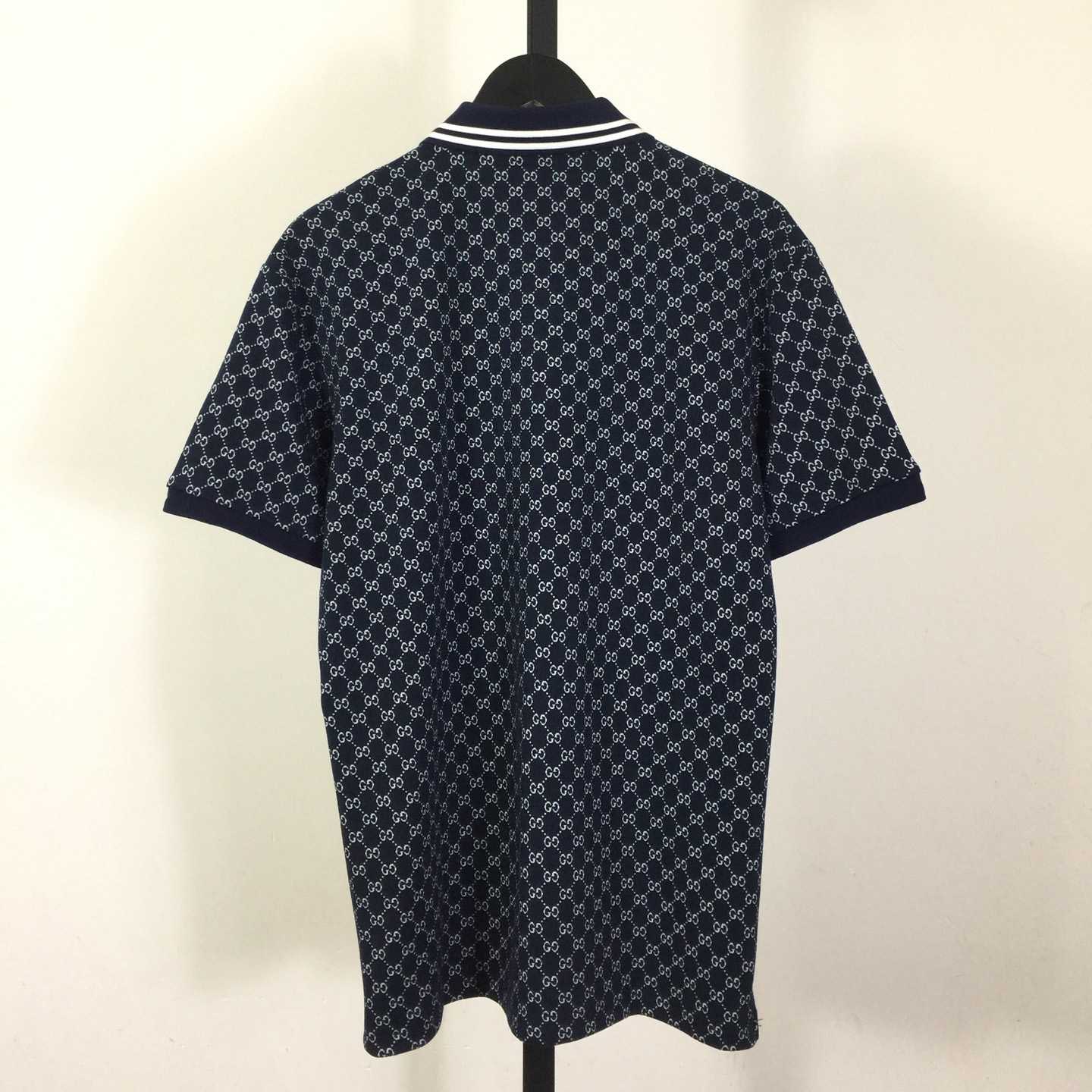 Gucci GG Cotton Jersey Jacquard Polo Shirt - DopestKickz