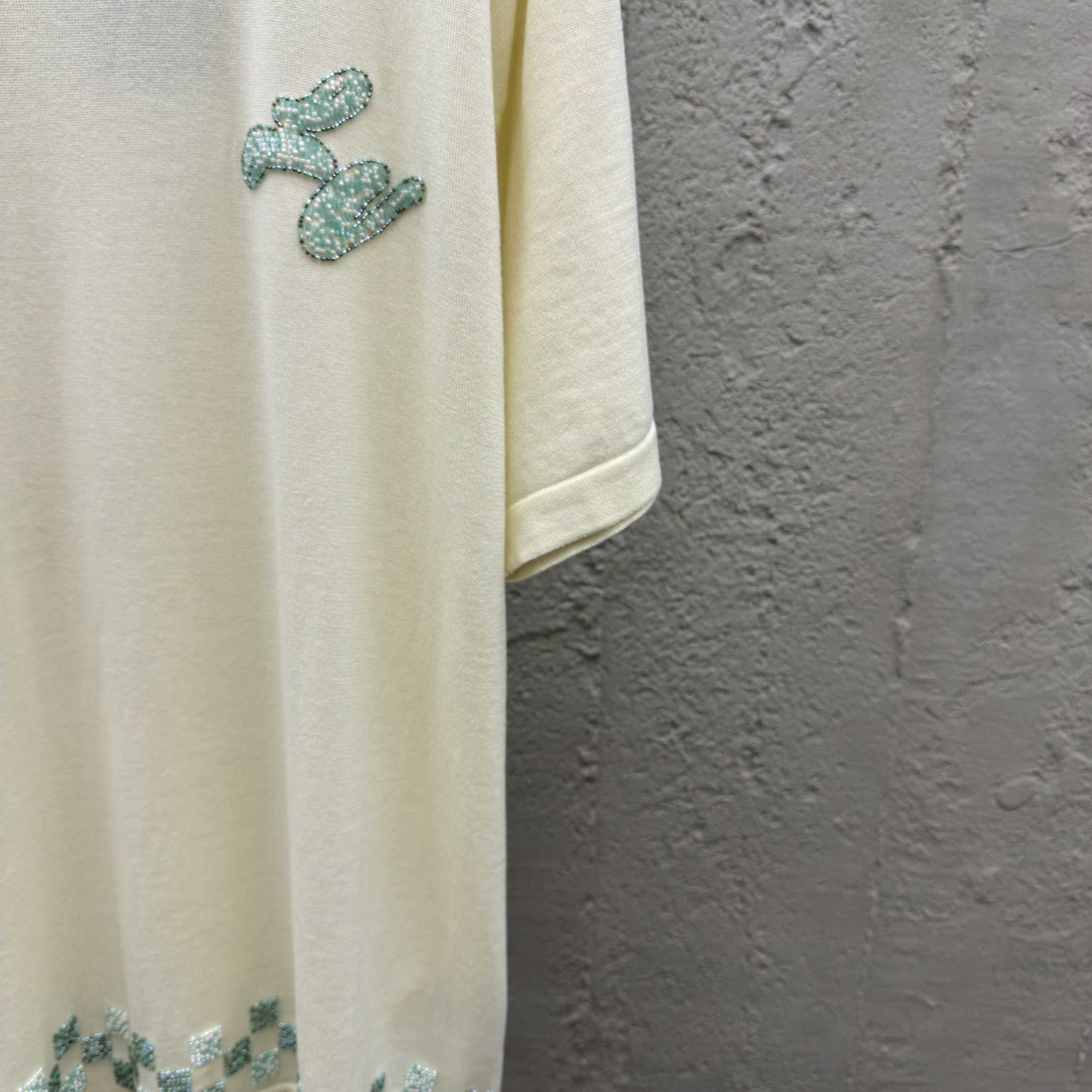 Louis Vuitton Embellished Short-Sleeved Crewneck   1AHVOA - DopestKickz