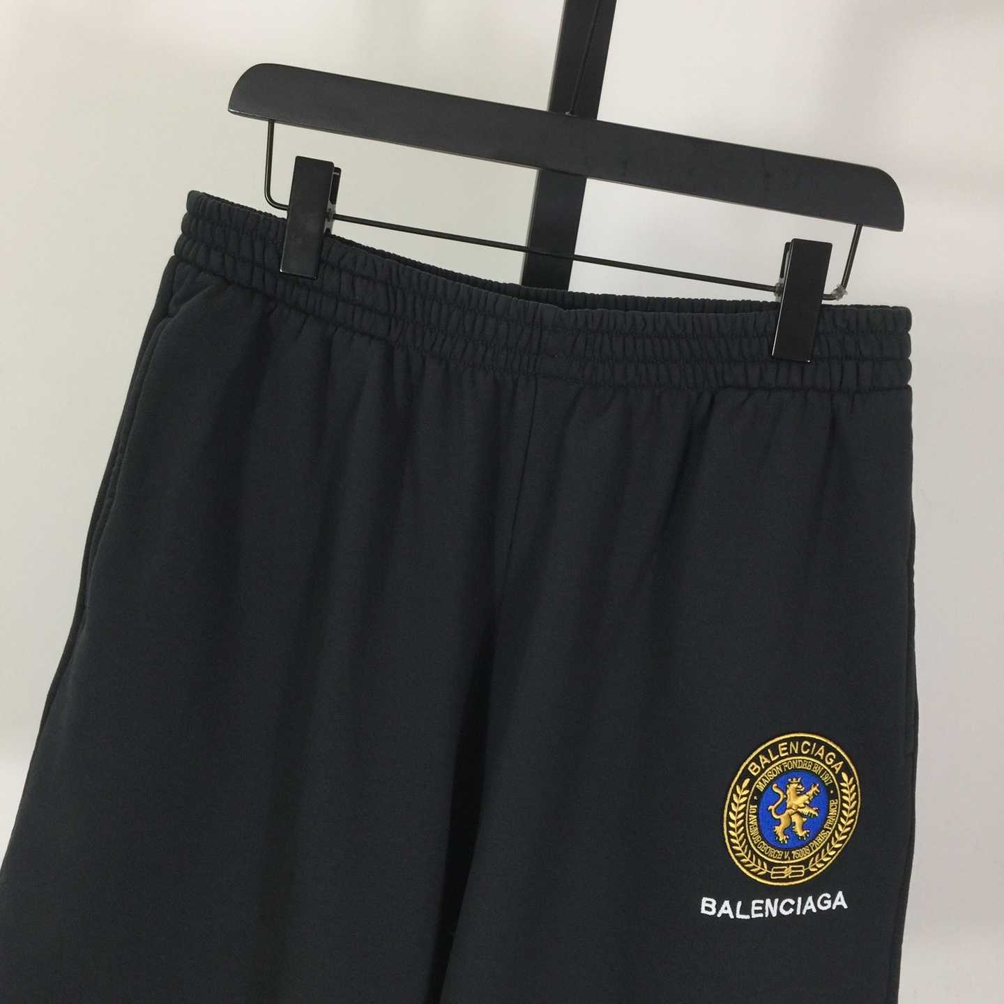 Balenciaga Uniform Merch Short In Faded Black Dry Fleece - DopestKickz