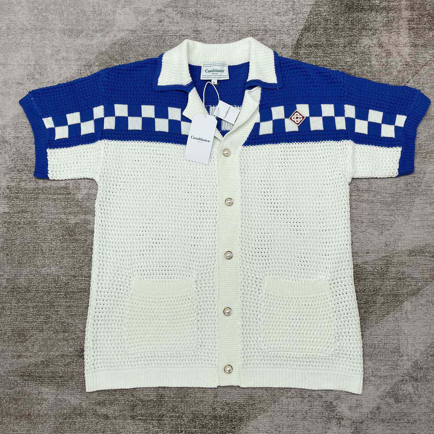 Casablanca Knit Polo Shirt   m1034 YF2001   (50% Off Sale) - DopestKickz