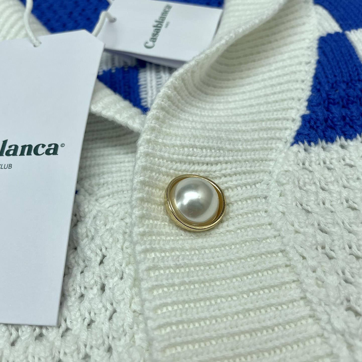 Casablanca Knit Polo Shirt   m1034 YF2001   (50% Off Sale) - DopestKickz