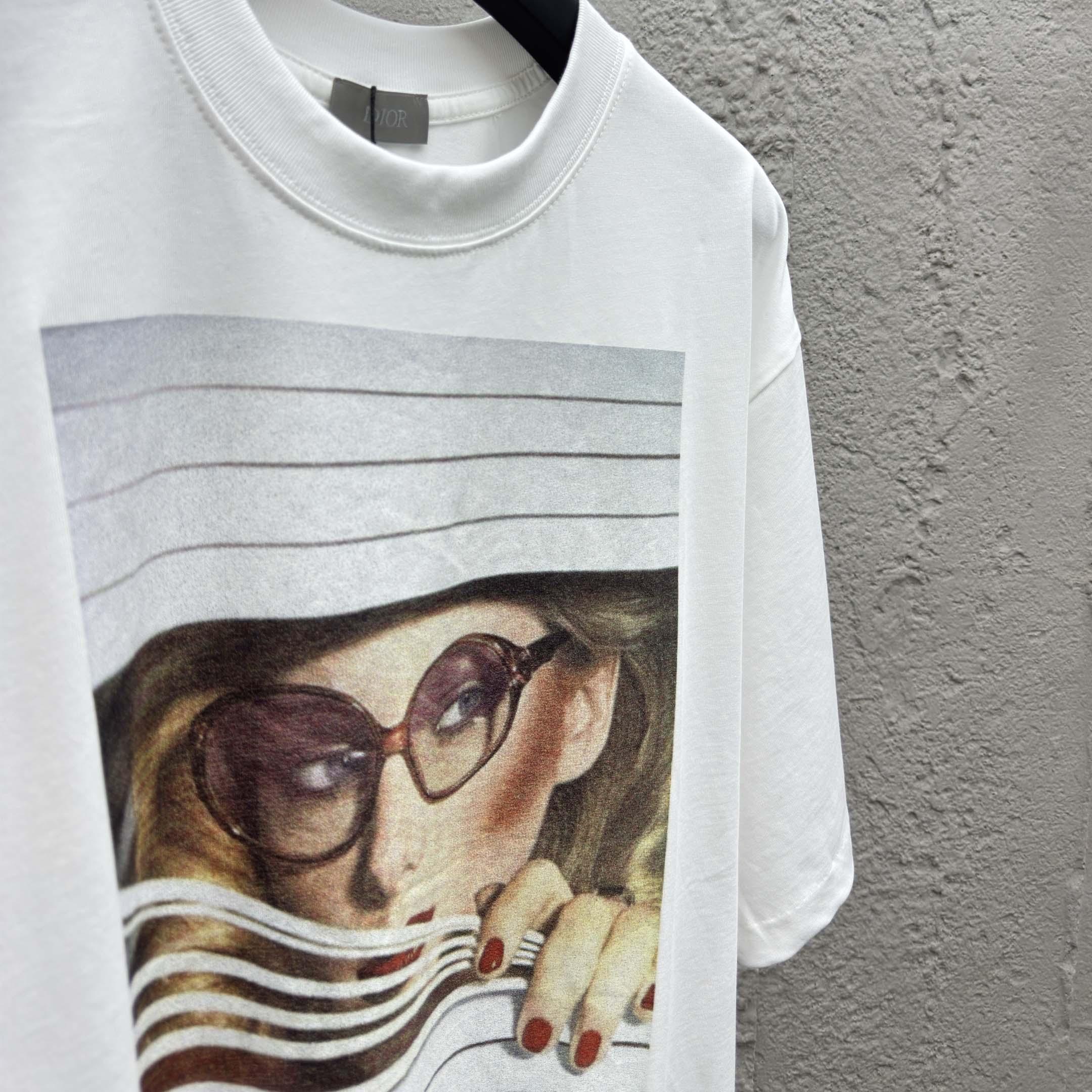 Dior Heritage Printed T-Shirt, Regular Fit    - DopestKickz