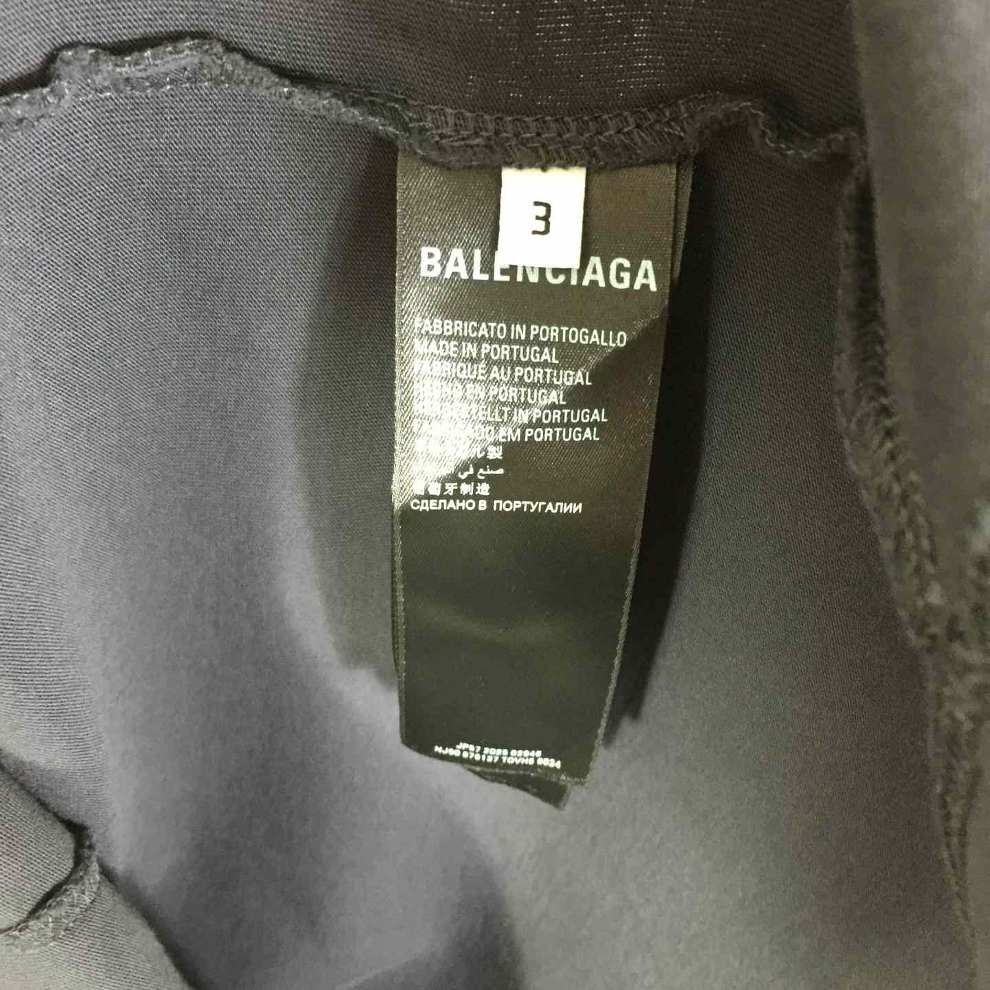 Balenciaga Uniform Merch Oversized T-Shirt In Faded Black dry Fleece - DopestKickz