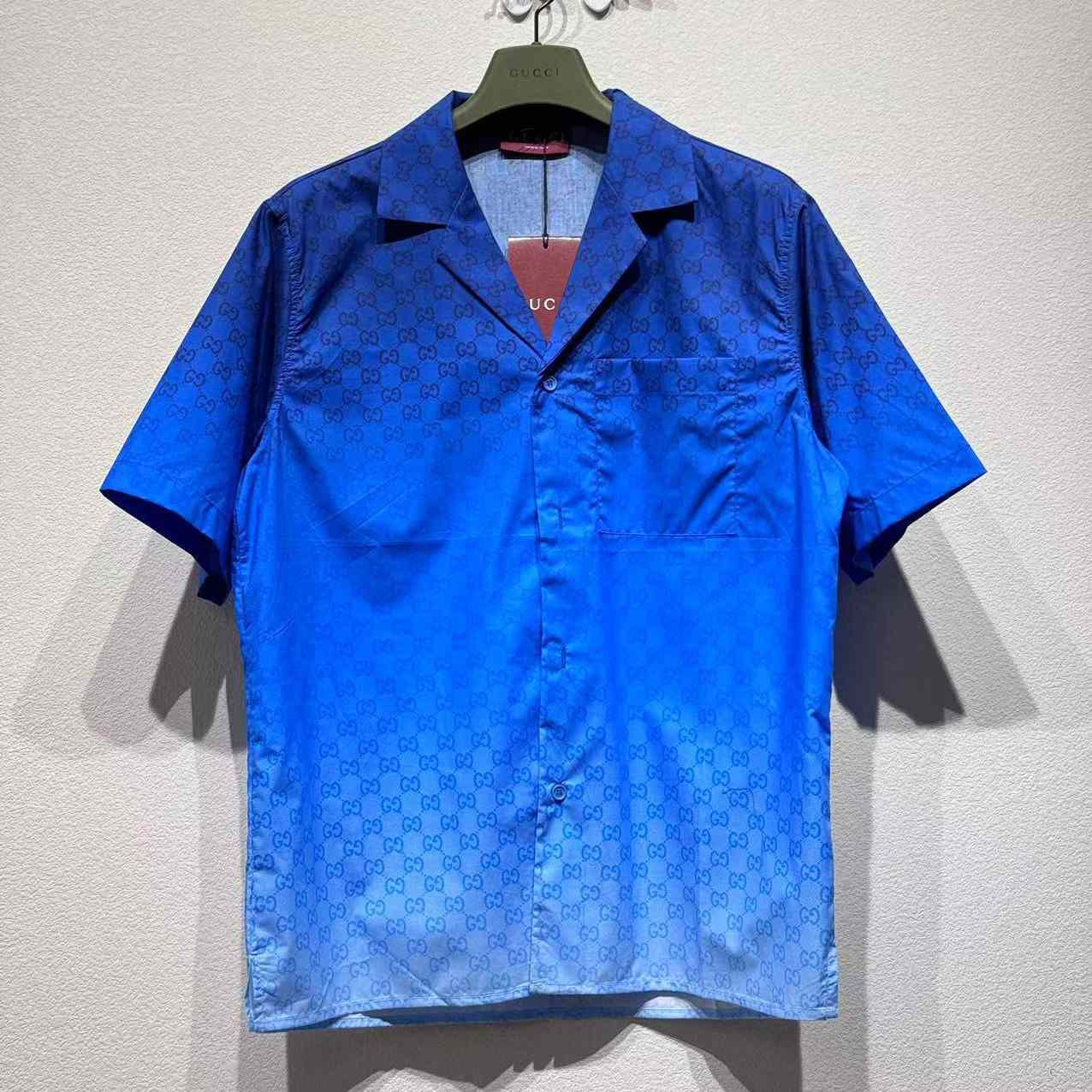 Gucci Printed Cotton Poplin Bowling Shirt - DopestKickz