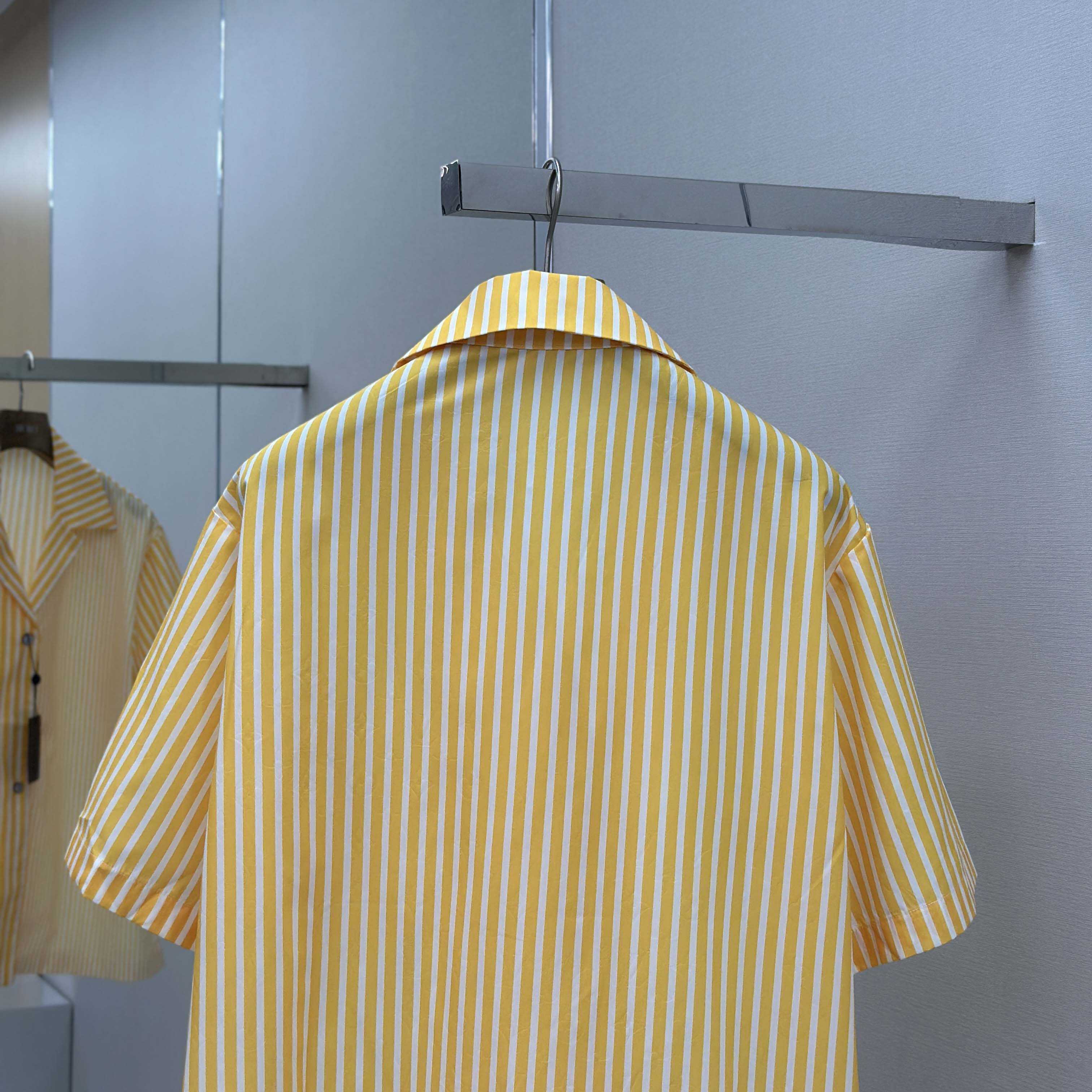 Louis Vuitton Monogram Striped Patchwork Short-Sleeved Shirt   1AHVWT - DopestKickz