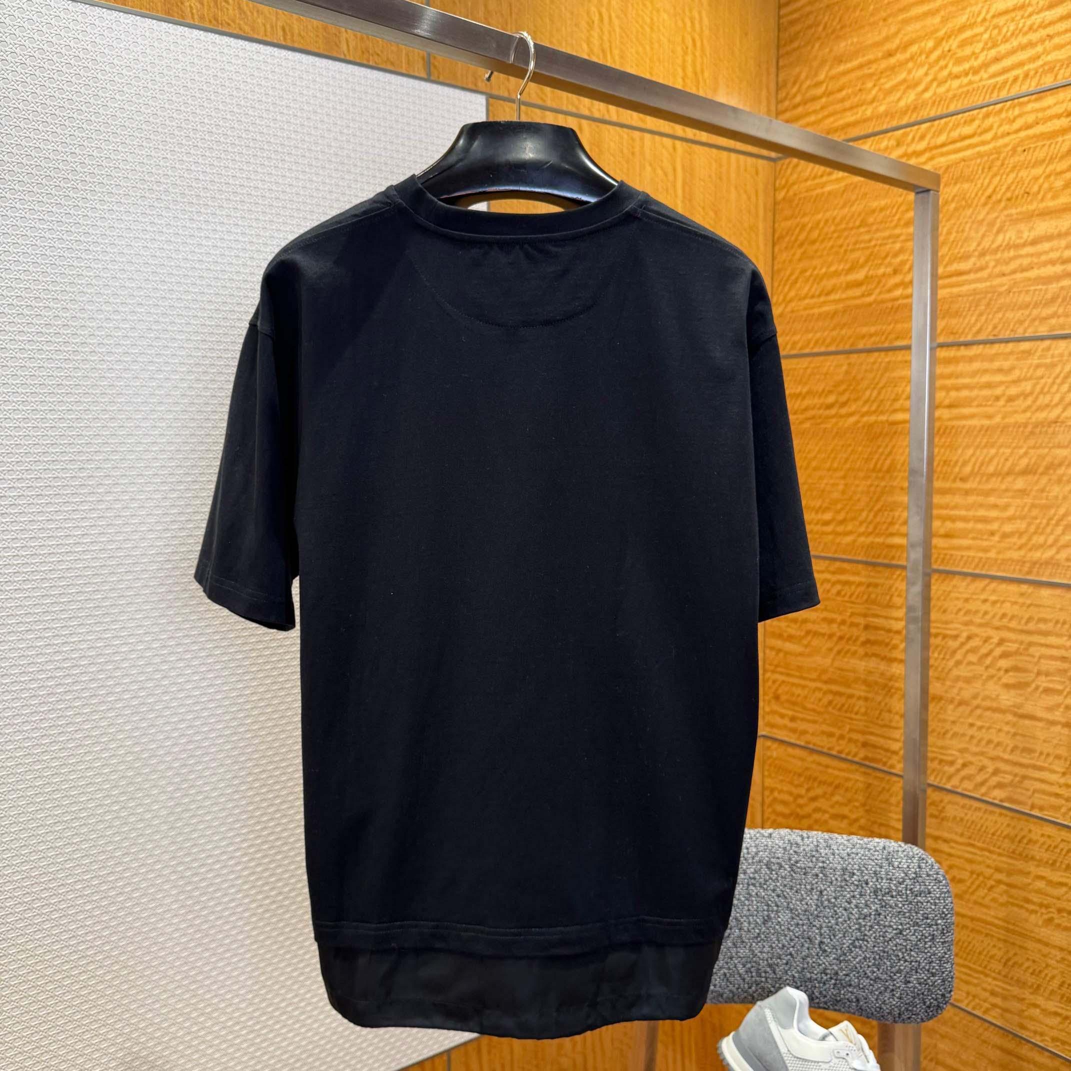 Prada Logo-print Layered-detail T-shirt - DopestKickz