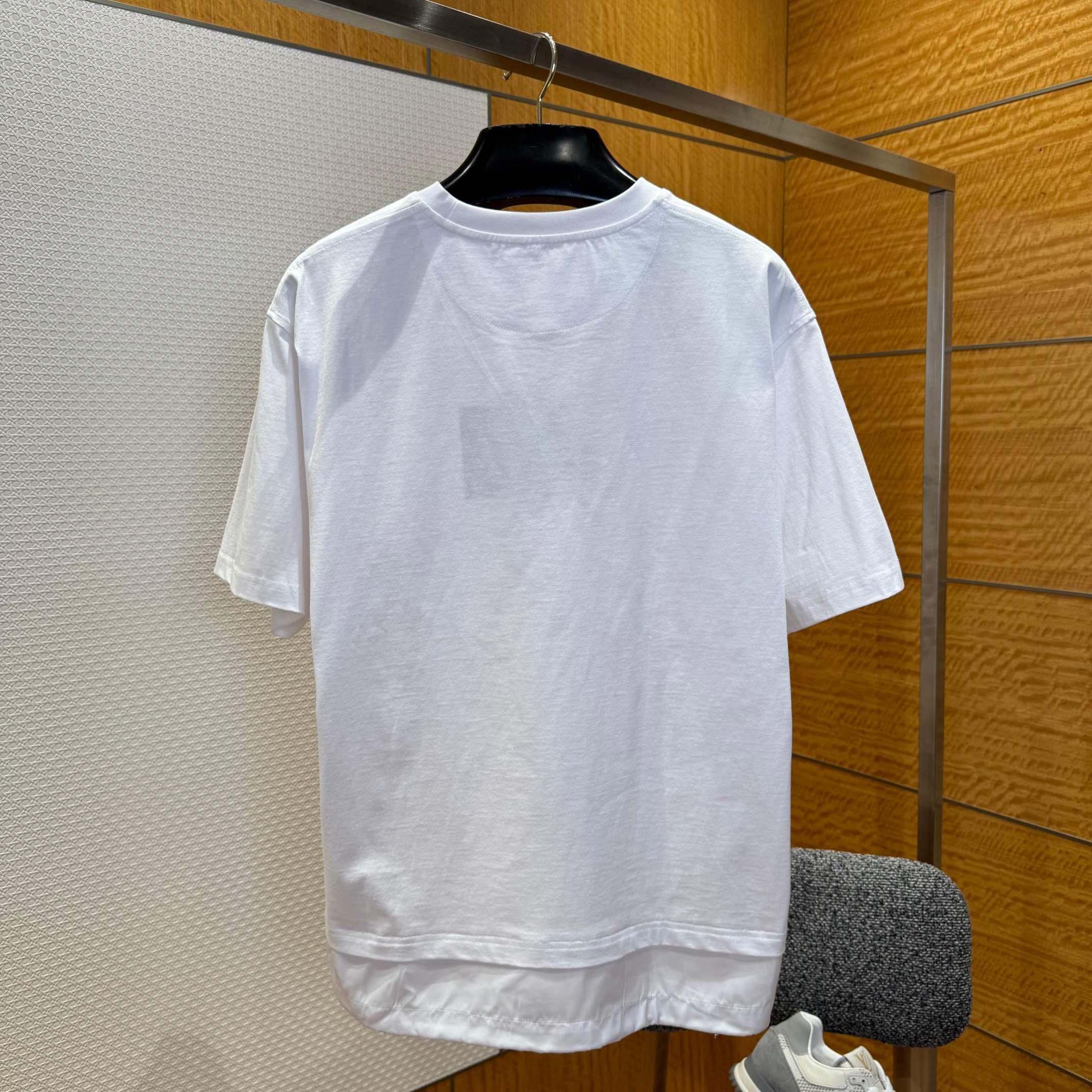 Prada Logo-print Layered-detail T-shirt - DopestKickz