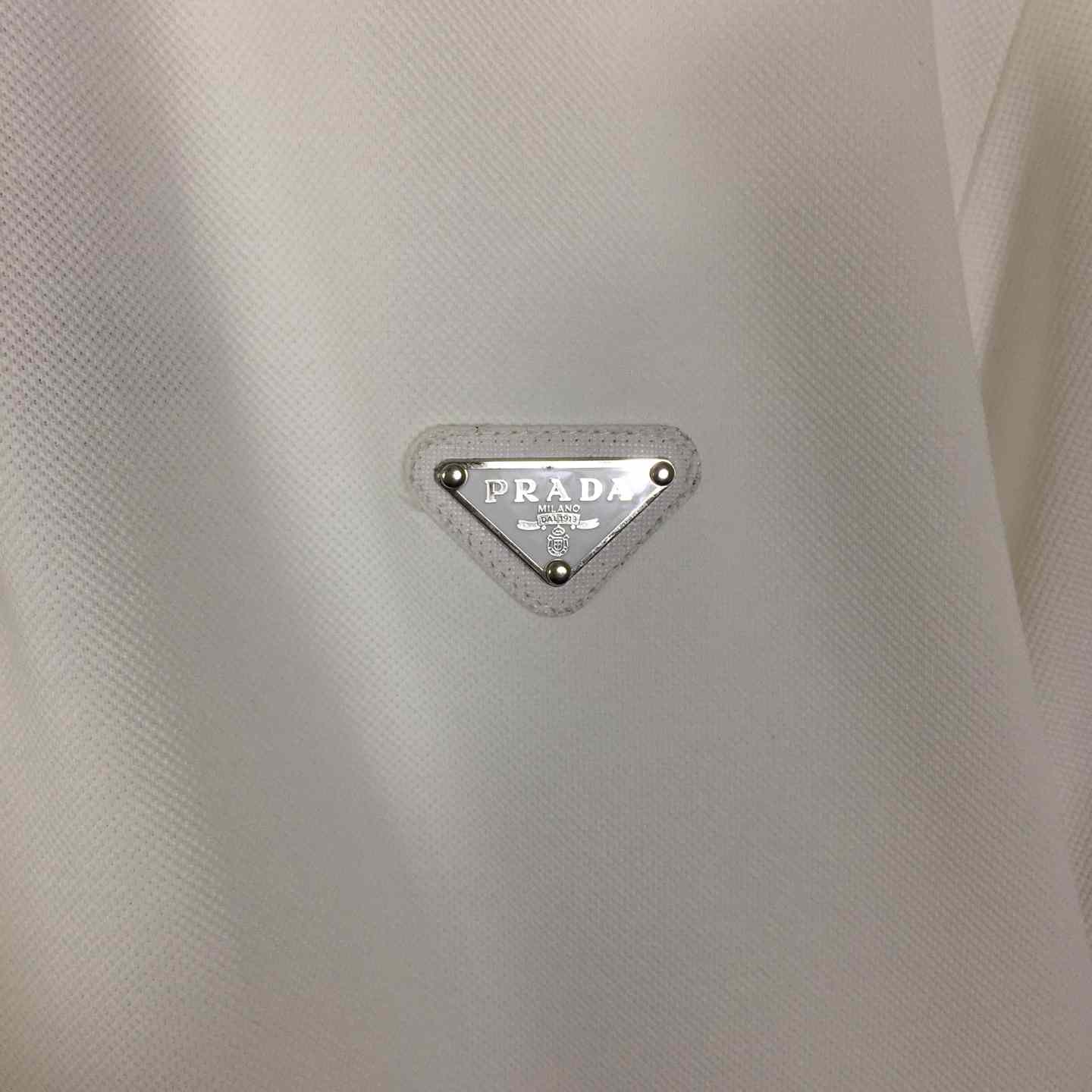 Prada Logo Cotton Polo Shirt - DopestKickz