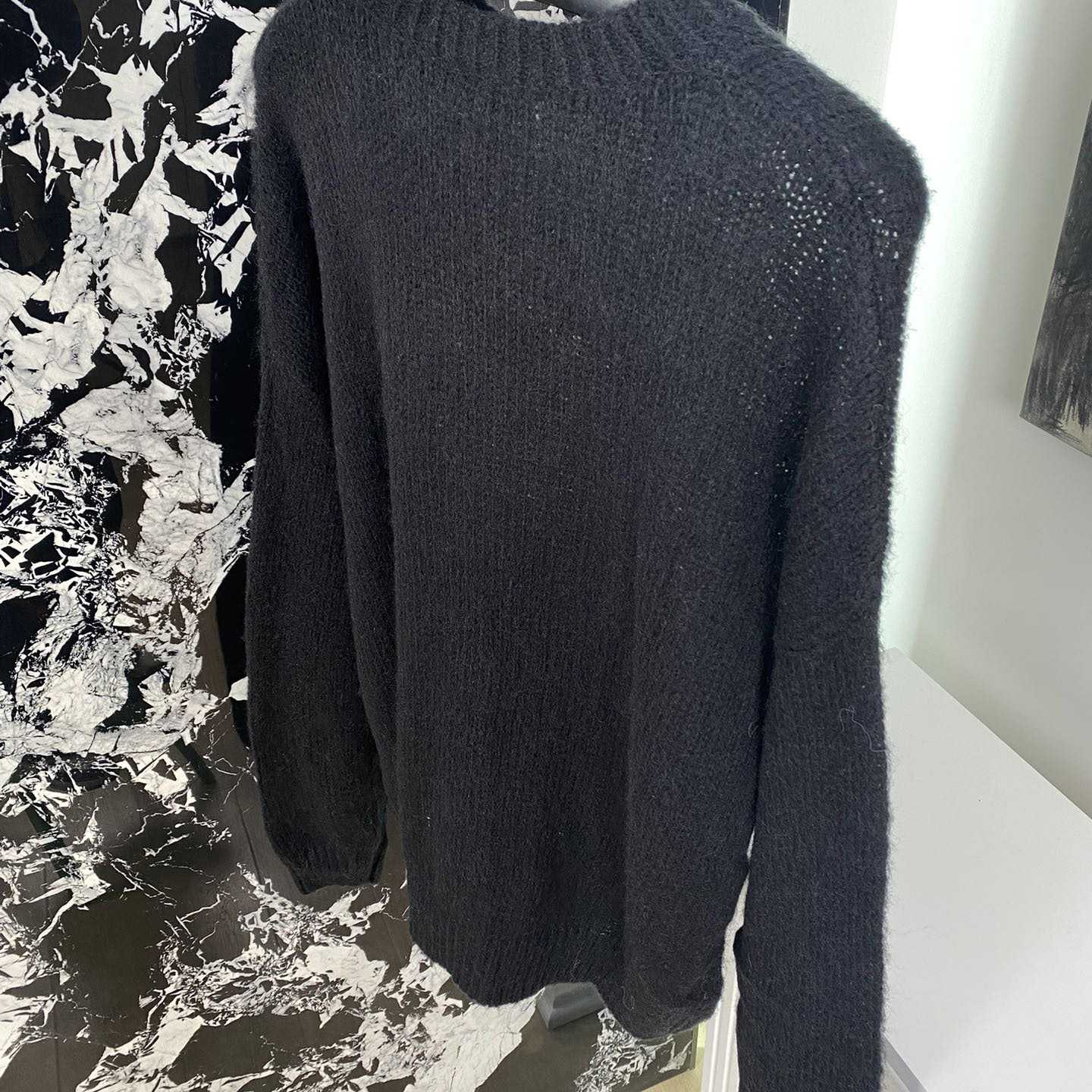 Saint Laurent 90s Sweater 'Noir/Naturel' yf1214(50% Off Sale) - DopestKickz