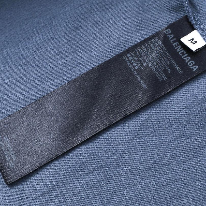 Balenciaga Political Campaign T-Shirt Medium Fit In Faded Blue - DopestKickz