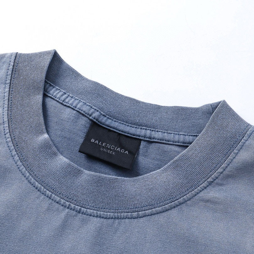 Balenciaga Political Campaign T-Shirt Medium Fit In Faded Blue - DopestKickz