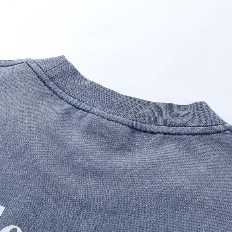 Balenciaga Political Campaign T-Shirt Medium Fit In Faded Blue - DopestKickz