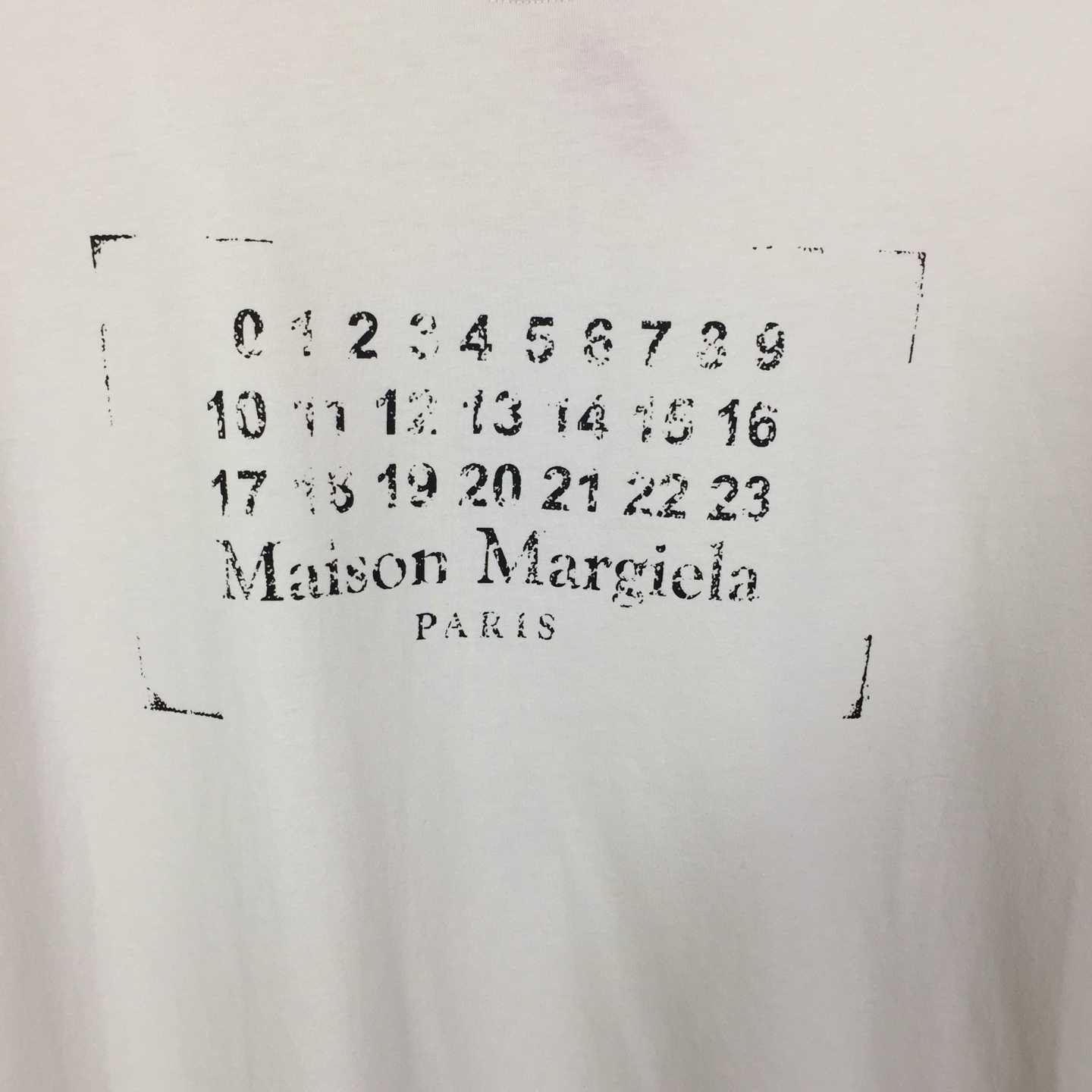 Maison Margiela Printed cotton-jersey T-shirt - DopestKickz