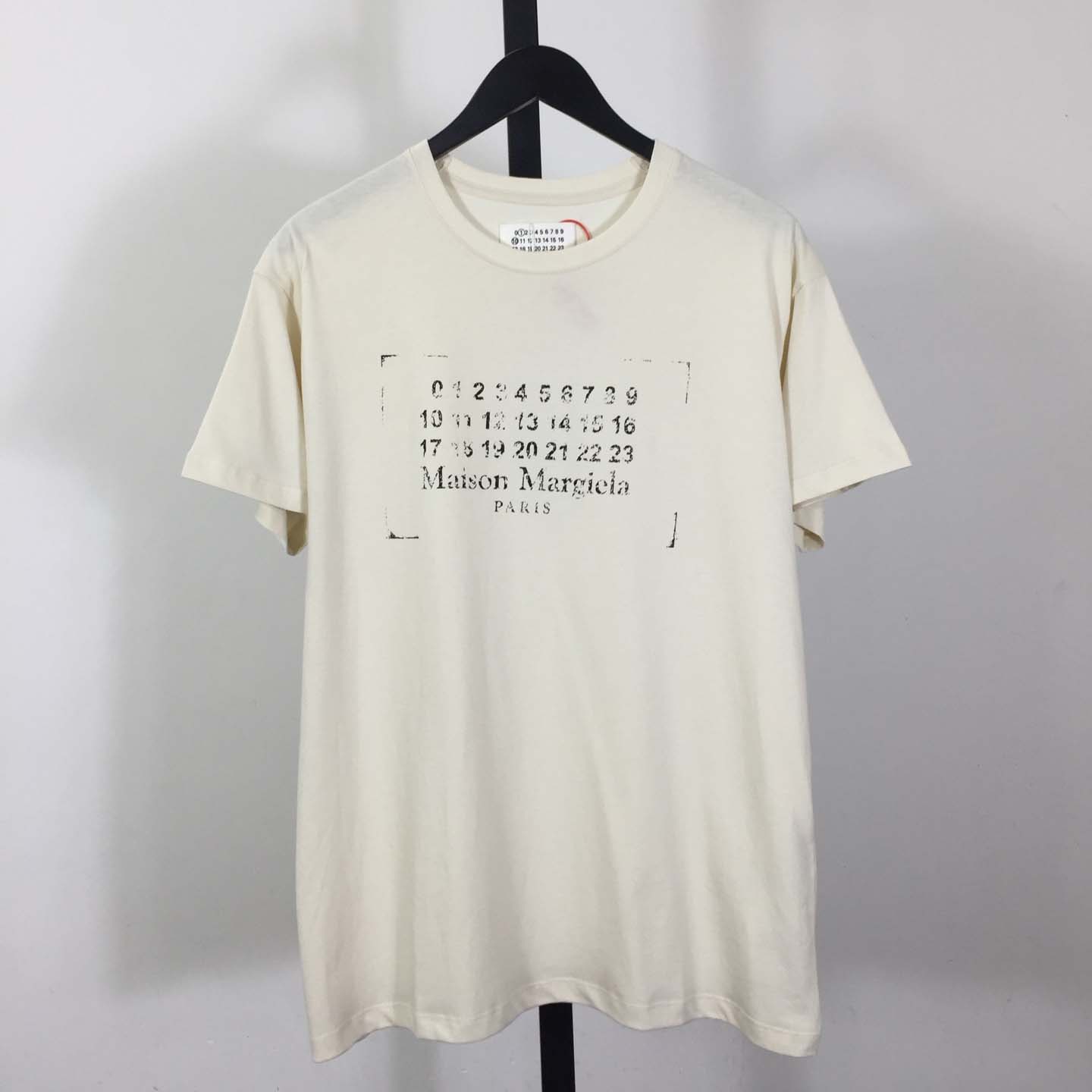 Maison Margiela Printed cotton-jersey T-shirt - DopestKickz