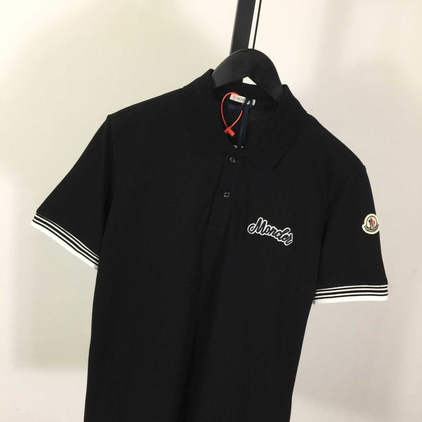 Moncler Logo Cotton Polo Shirt - DopestKickz